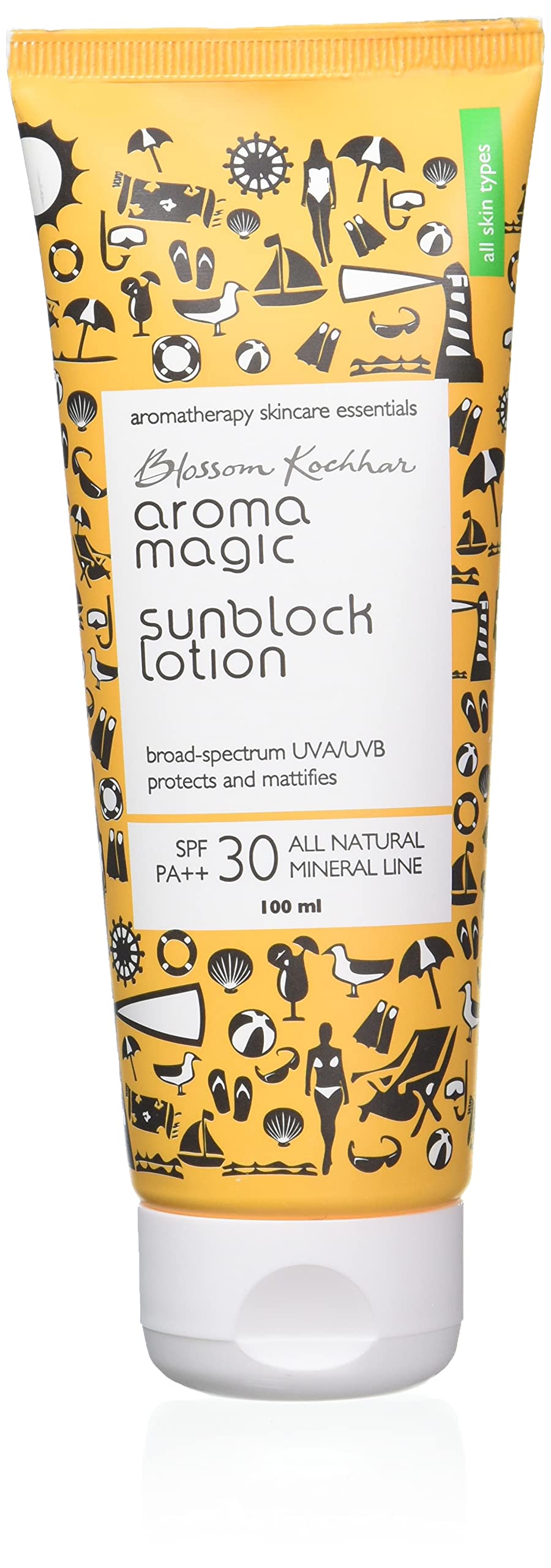 **Aroma Magic Neem & Lavender Face Wash 100ml with SPF 30 Sunscreen Lotion – Natural Skincare for Acne & Sun Protection – Perfect for Daily Cleansing & Outdoor Activities**