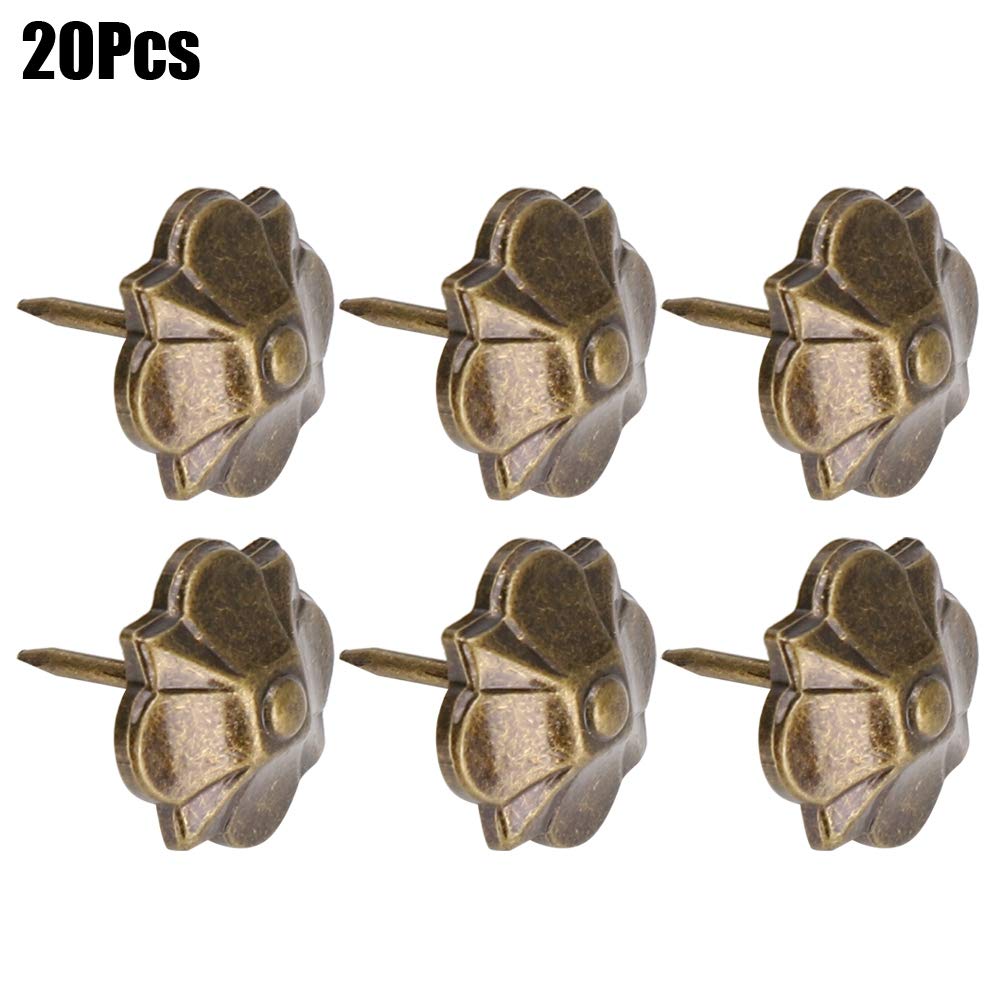 Decorative Sofa Nails - 20 Pack Heavy Duty Upholstery Tacks for DIY Furniture, Clothing & Crafts | Perfect for Home Decor, Leather Repair, and Fabric Projects
