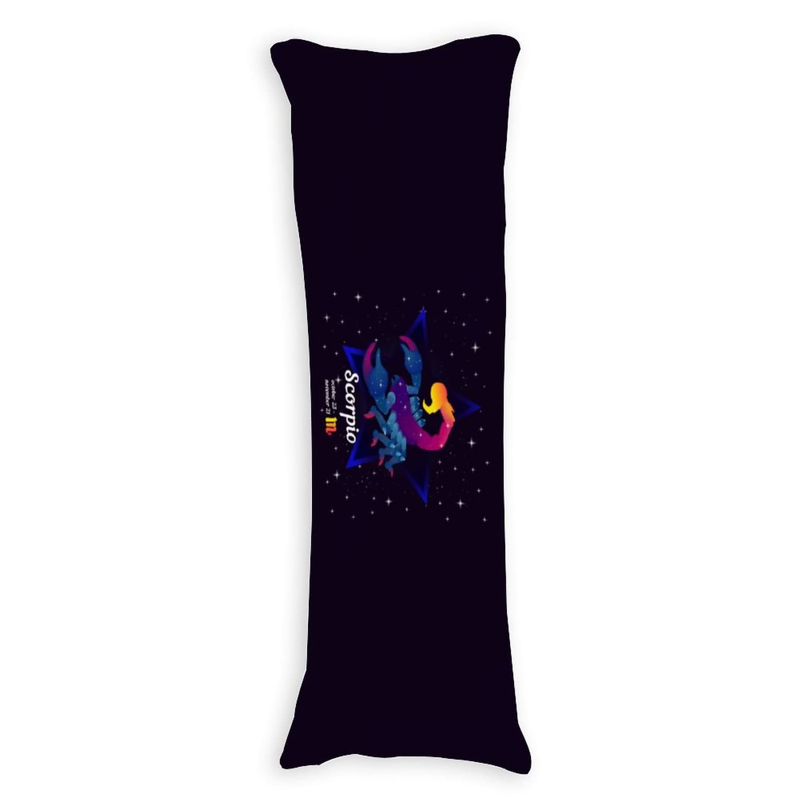 Scorpio Zodiac Sign Body Pillow Cover - Soft, Cozy & Breathable 54x20 Inches - Perfect for Astrology Lovers, Home Decor & Comfortable Sleep
