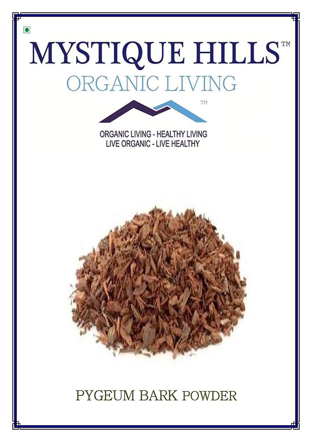 Organic Pygeum Bark Powder 50g - DKM Mystique Hills - Supports Prostate & Urinary Health - Herbal Supplement for Men's Wellness