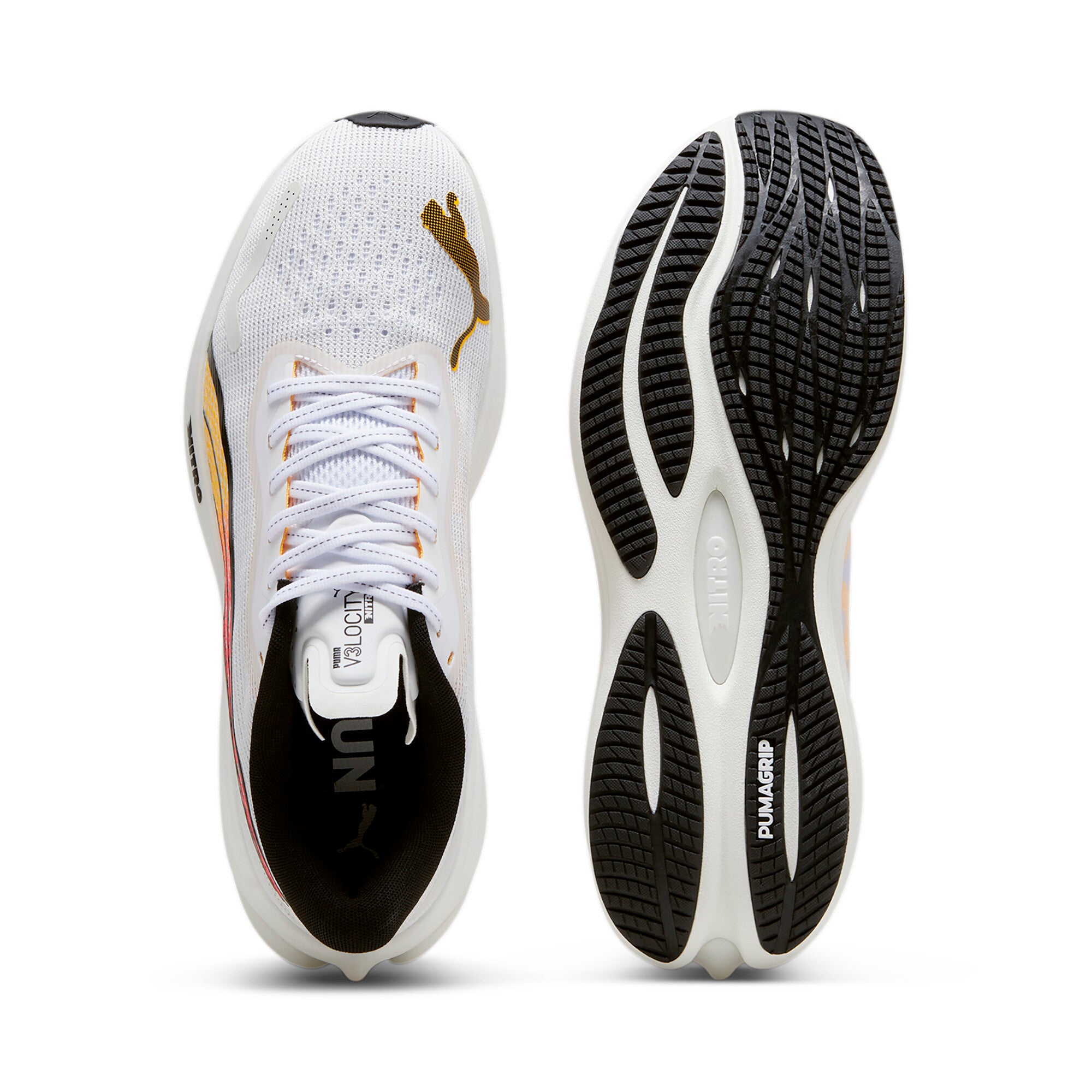 Men's Velocity Nitro 3 Running Shoes - Lightweight Cushioned Sneakers for Men with Responsive Foam - Perfect for Jogging, Gym Workouts & Everyday Wear