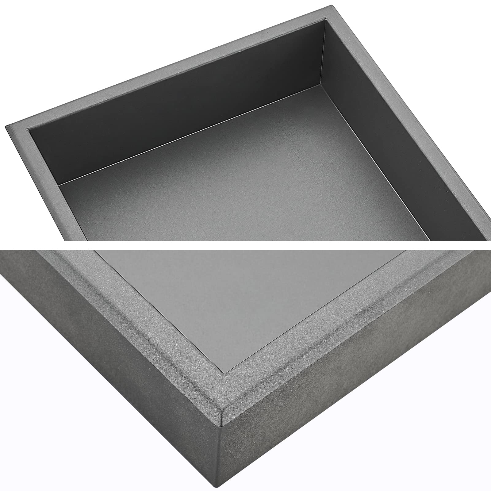 Frameless Wall Niche for Shower - 30x30x10cm Single Layer Bathroom Shelf | Built-in Shower Organizer for Body Wash, Shampoo & Toiletries | Grey | Perfect for Modern Bathrooms & Spa-Like Showers