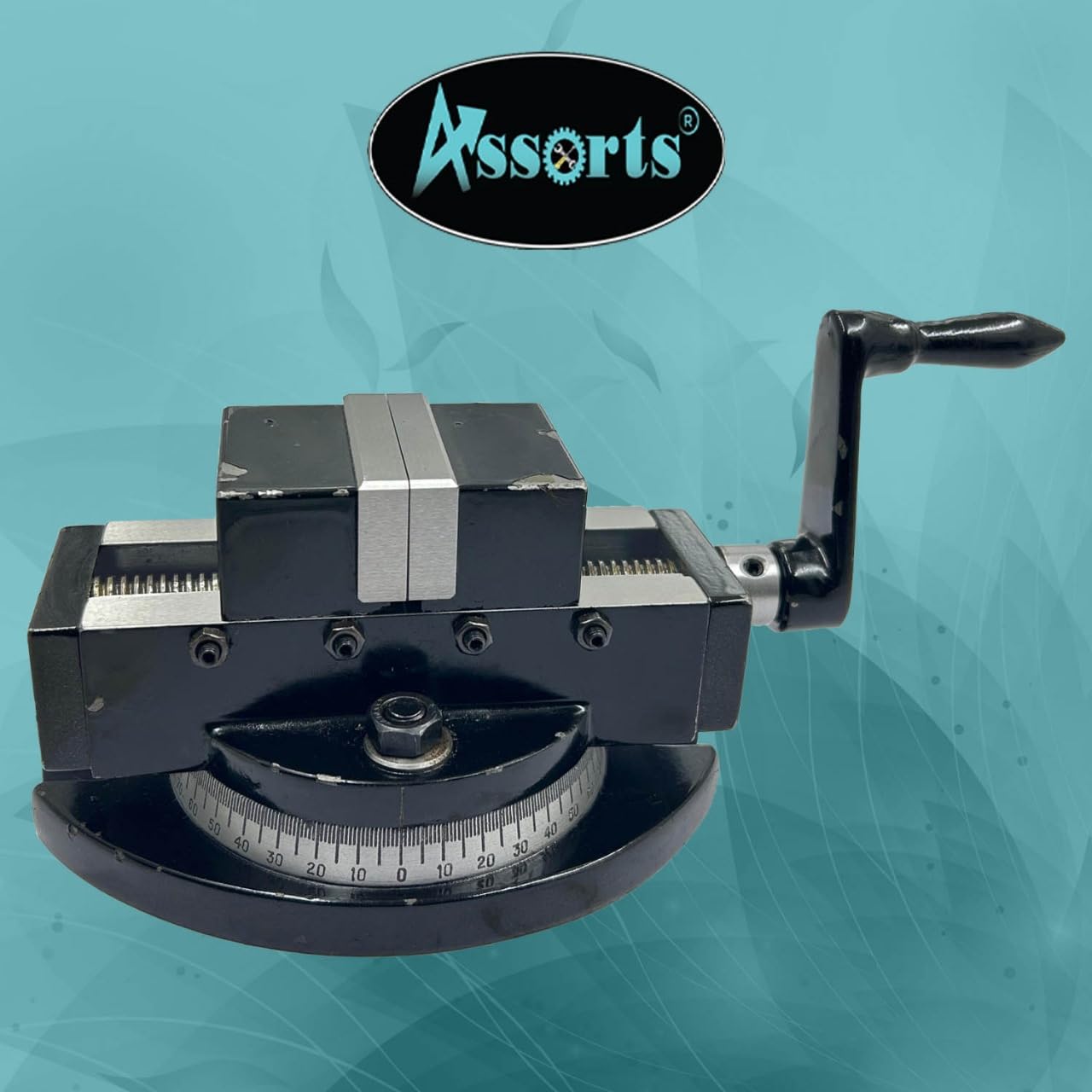 Self-Centering Milling Machine Vice with Swivel Base - 2
