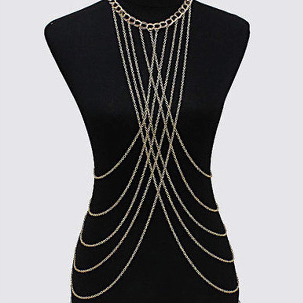 Sexy Gold Belly Chain Waist Jewelry - Layered Bikini Body Chain for Women & Girls | Perfect for Beach Parties, Music Festivals & Night Out Accessories