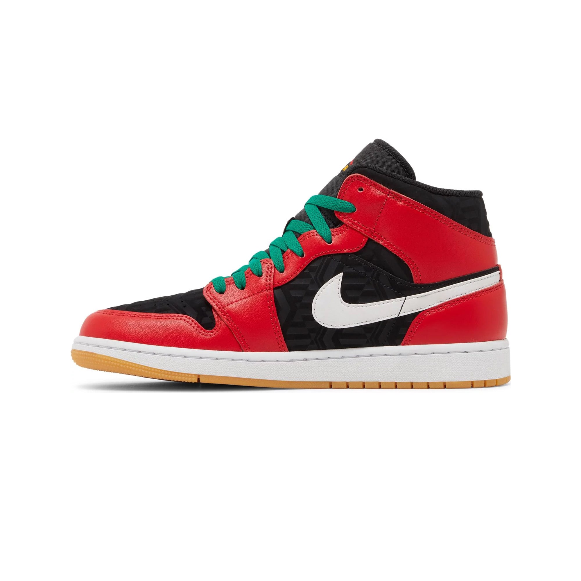 Air Jordan 1 Mid SE 'Christmas' Sneakers (2022) - Men's Basketball Shoes for Holiday Gifts & Winter Streetwear Fashion