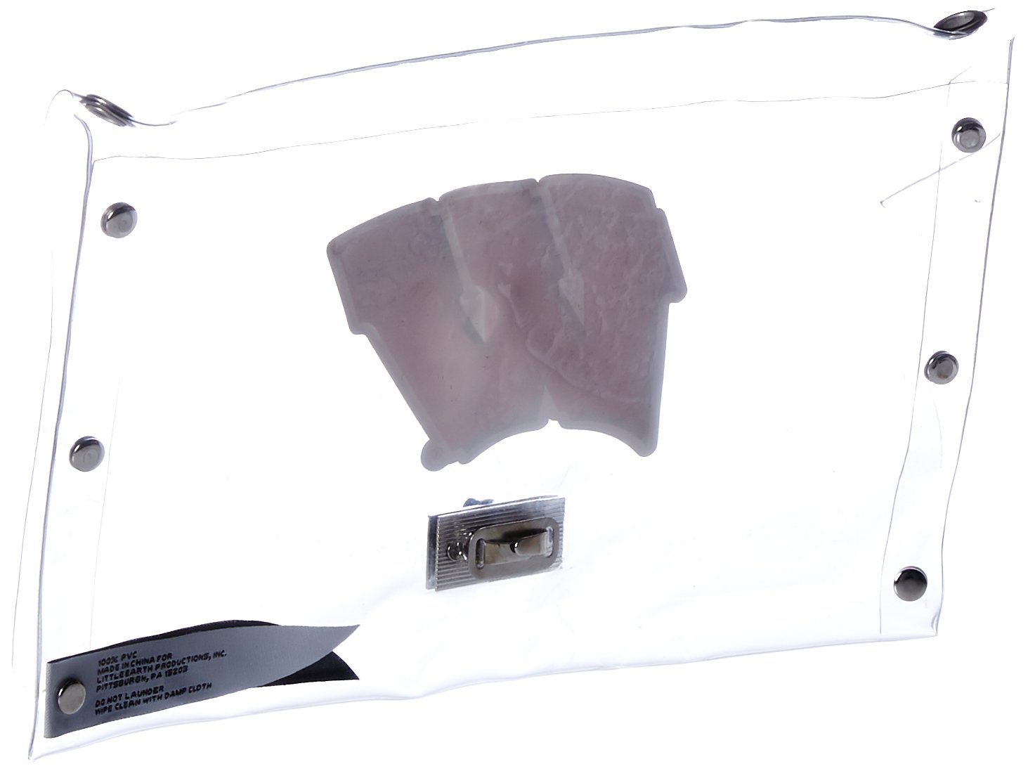 Littlearth NCAA Clear Envelope Purse with Adjustable Black Fashion Strap - Perfect for Game Day, Concerts & Travel Essentials Organization
