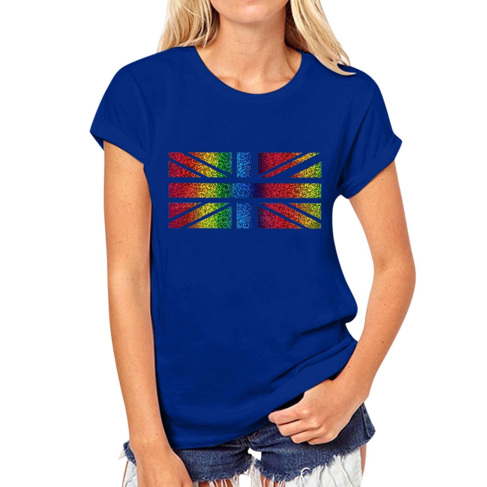 Trendy Women's Floral Graphic T-Shirts - Vintage Casual Short Sleeve Crew Neck Blouse Tops for Summer | Perfect for Beach Outings, Streetwear & Everyday Comfort