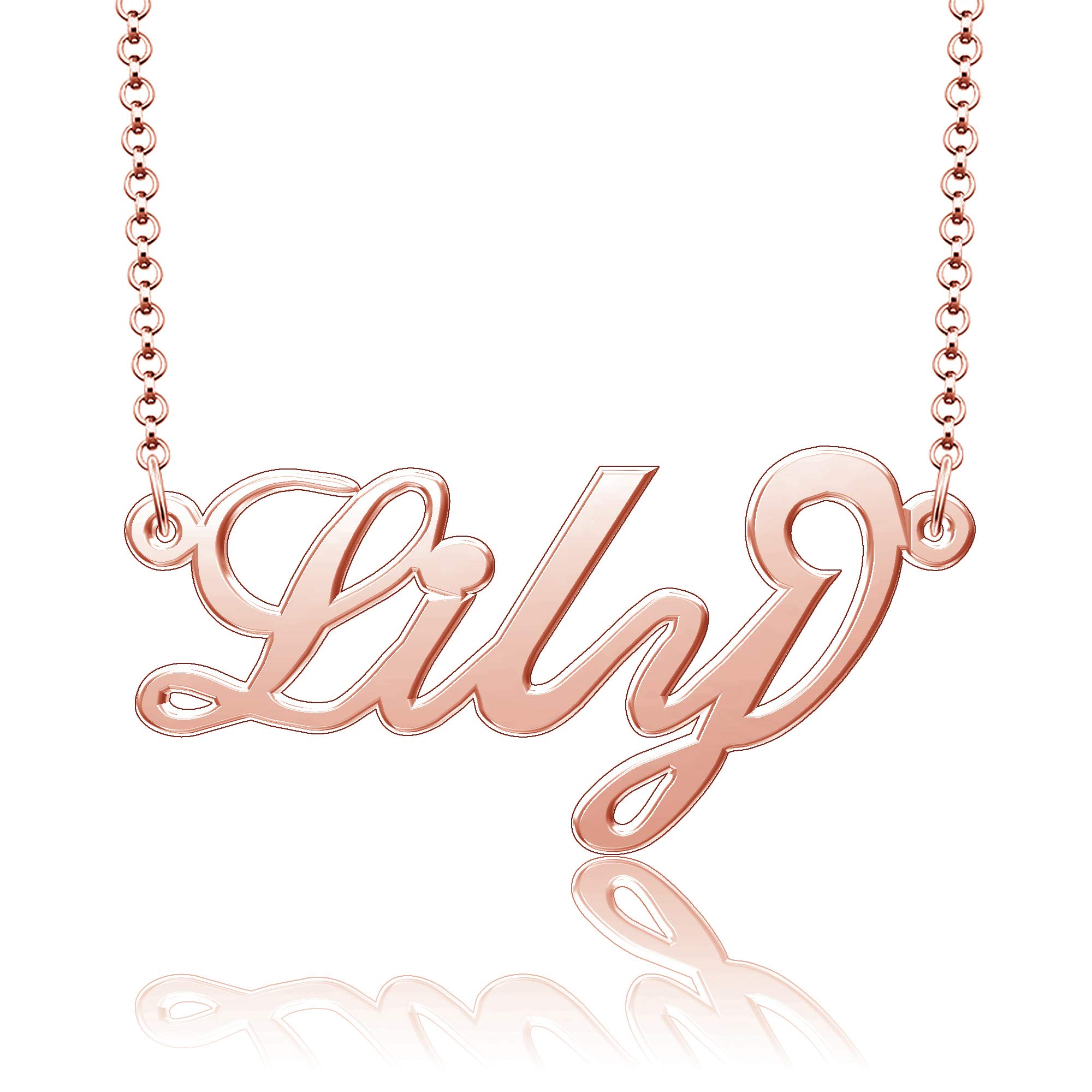 Personalized Name Necklace for Women & Girls - Custom Copper & Gold Plated Jewelry - Perfect for Birthdays, Anniversaries & Gifts