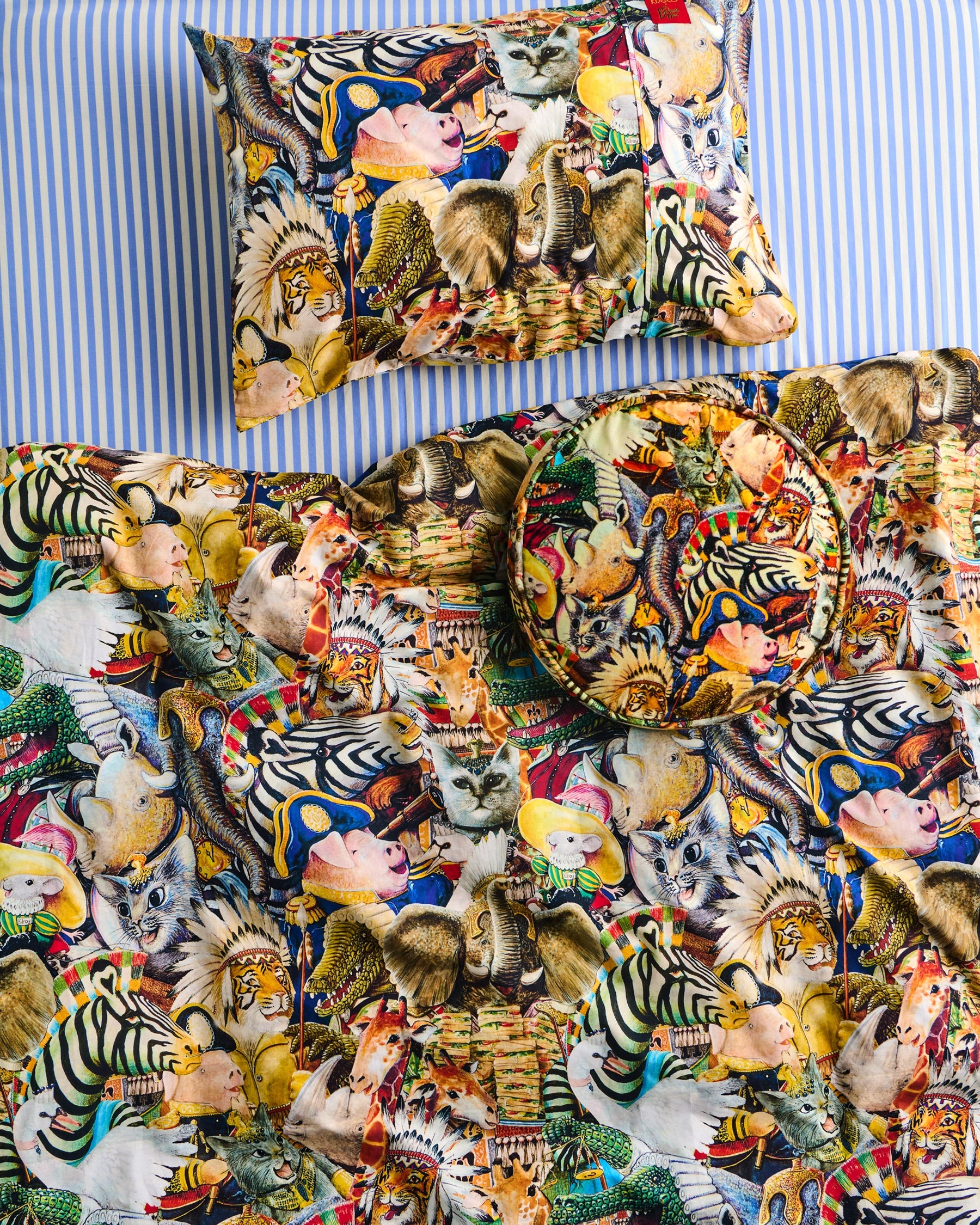 Kip&Co x Eleventh Hour 'You're Invited' Organic Cotton Pillowcase Set - Soft & Breathable Bedding for Guest Rooms, Weddings & Special Occasions