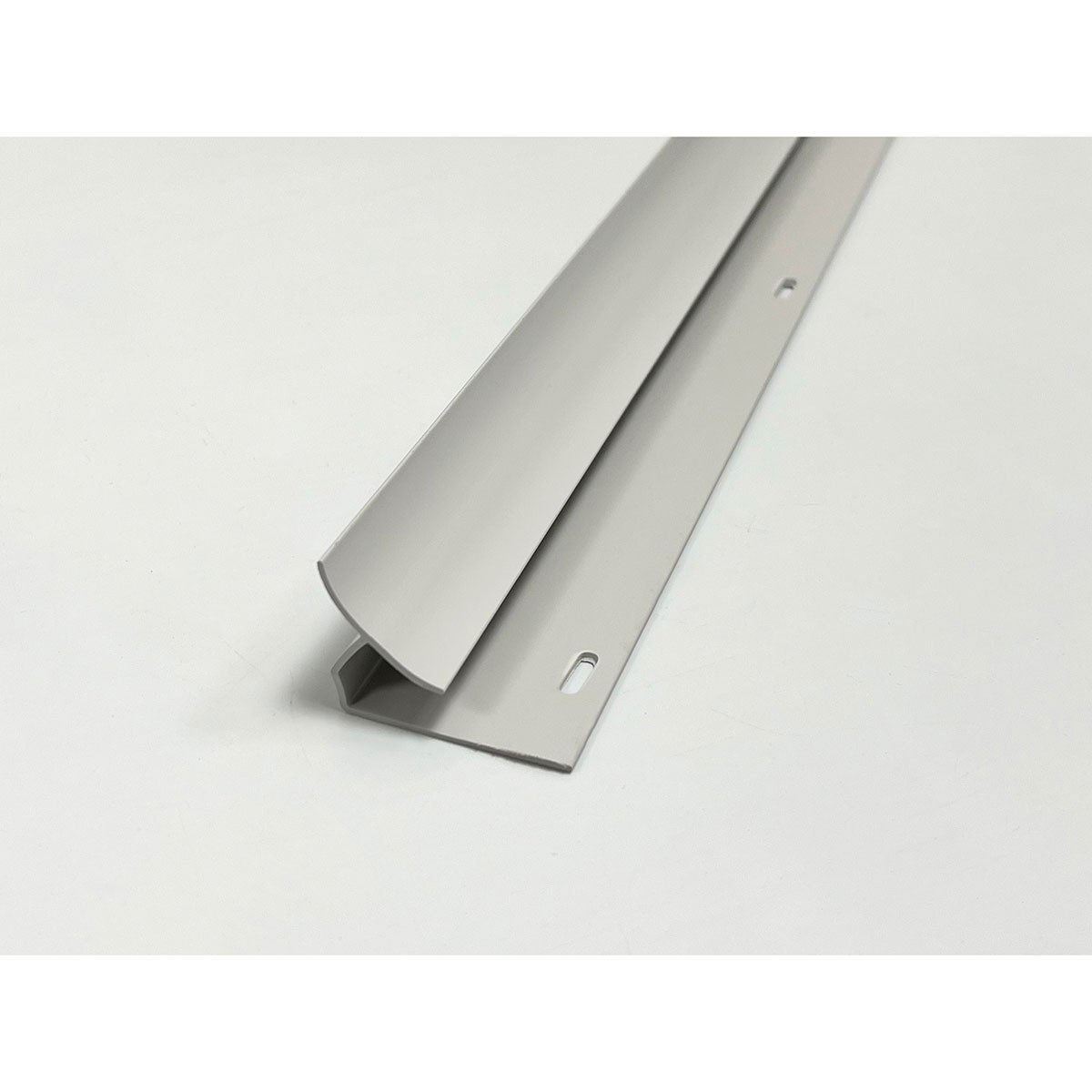 EZ Liner™ 16' PVC Inside Corner Cove Baseboard Molding - Gray - Perfect for Basement, Garage & Bathroom Wall Protection