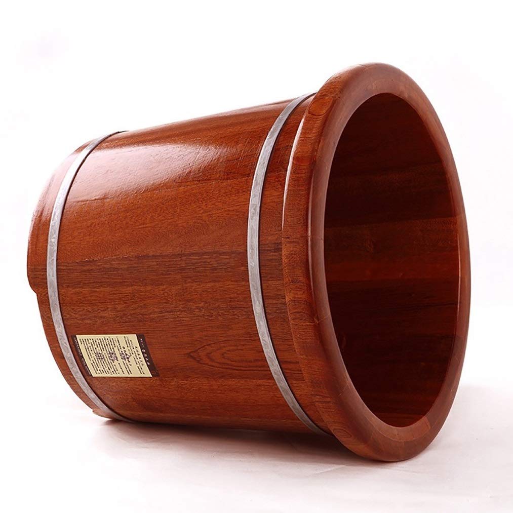 Wooden Foot Soaking Tub with Massage Rollers - Portable Foot Bath Basin for Spa, Sauna, Relaxation - Perfect for Home Pedicure, Epsom Salt Soaks & Foot Care Therapy