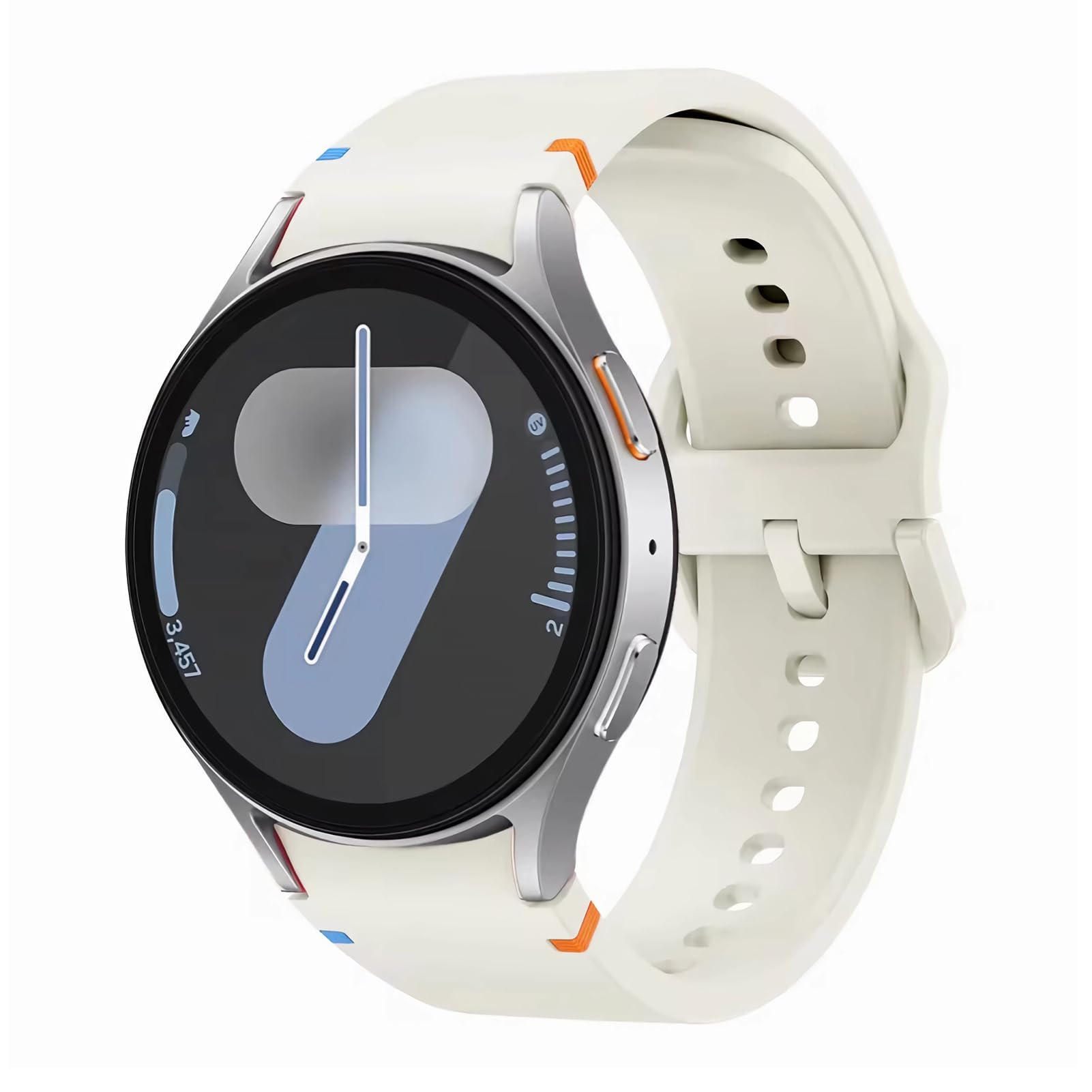 MYAPULUA Sport Straps for Samsung Galaxy Watch 7-4 - No Gap Silicone Band for Men & Women - Gym & Running