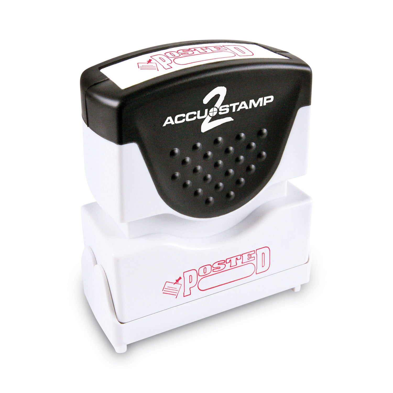 ACCUSTAMP2® Pre-Inked Self-Inking Stamp - Red Ink, 