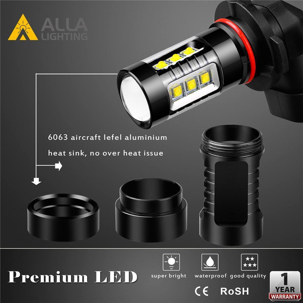 P13W 12277 LED Bulbs - High Power 80W Cree Daytime Running Lights (DRL) - 6000K Cool White - Perfect for Cars, Trucks & SUVs - Upgrade Your Vehicle Lighting for Safety & Style