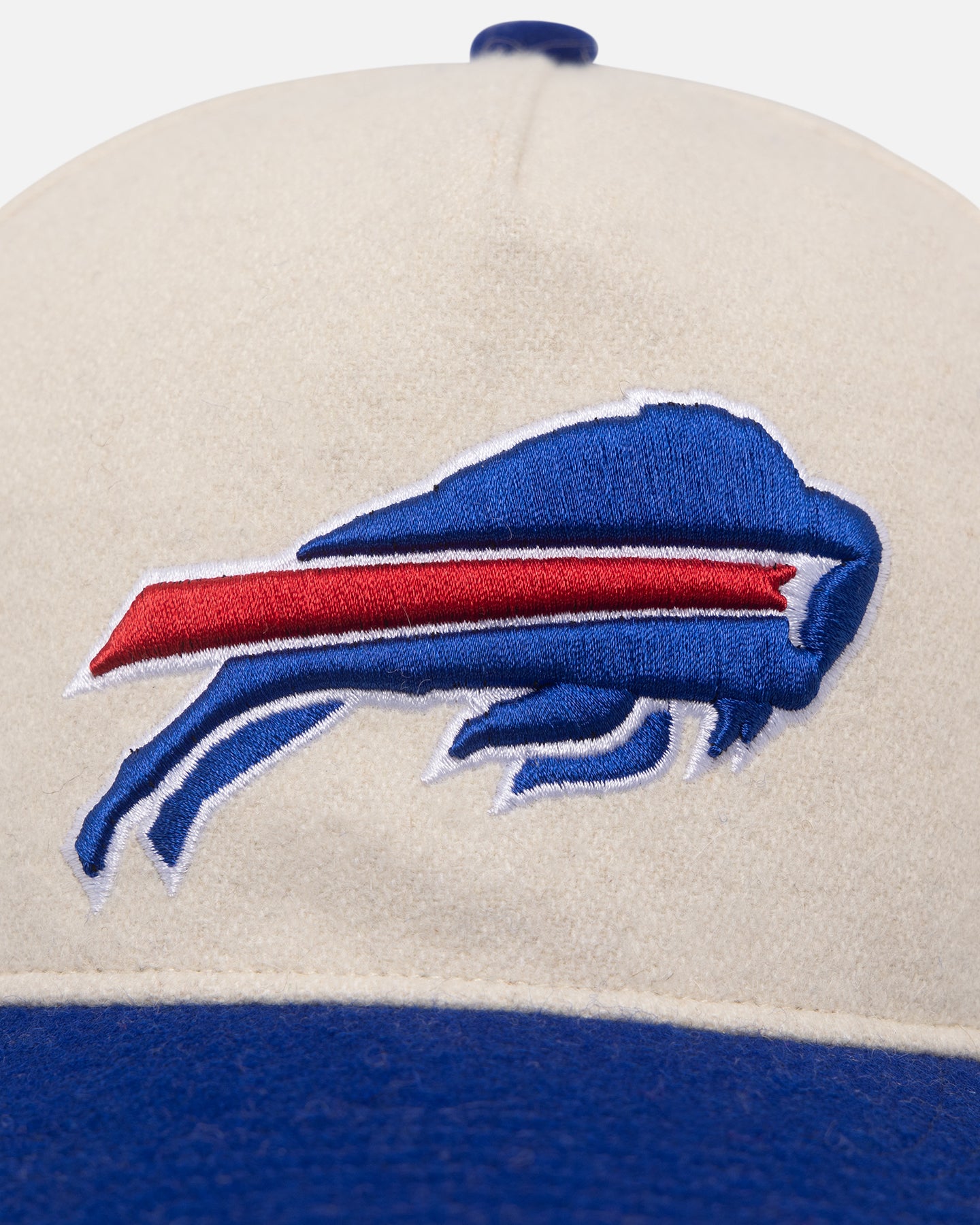 47 Brand Buffalo Bills Legacy Wooly Sure Shot Snapback Hat - Natural/Royal Blue - Official NFL Team Logo - Perfect for Game Day & Casual Wear