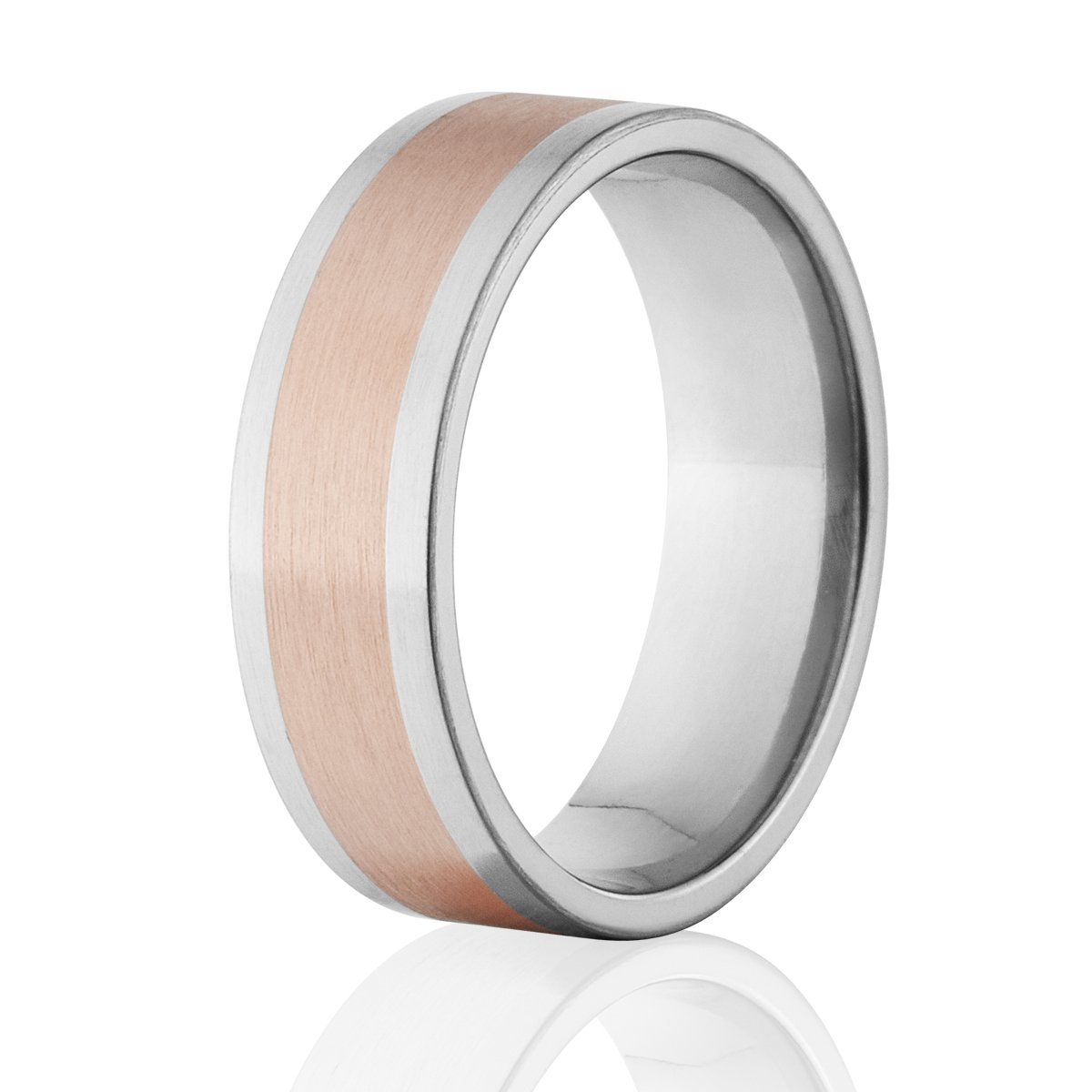 Premium Titanium Rings for Men & Women - Durable Titanium Wedding Bands with Copper Inlay - Perfect for Engagement, Anniversary & Everyday Wear