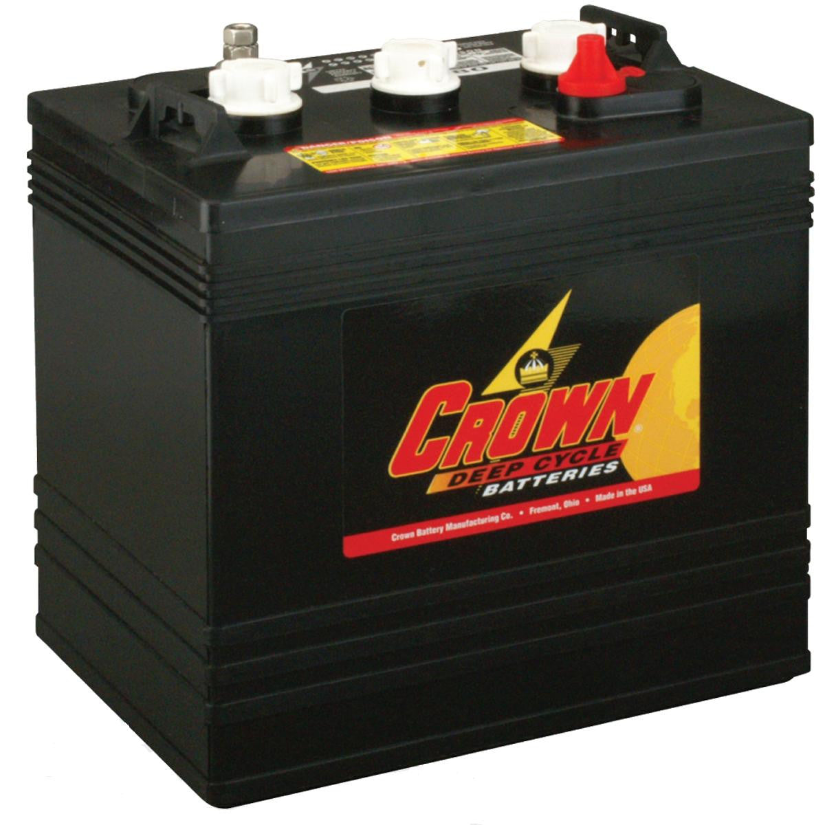 Crown CR220 6V 220Ah Deep Cycle Battery for Golf Carts, RVs & Marine Applications - Long Lasting Power Solution