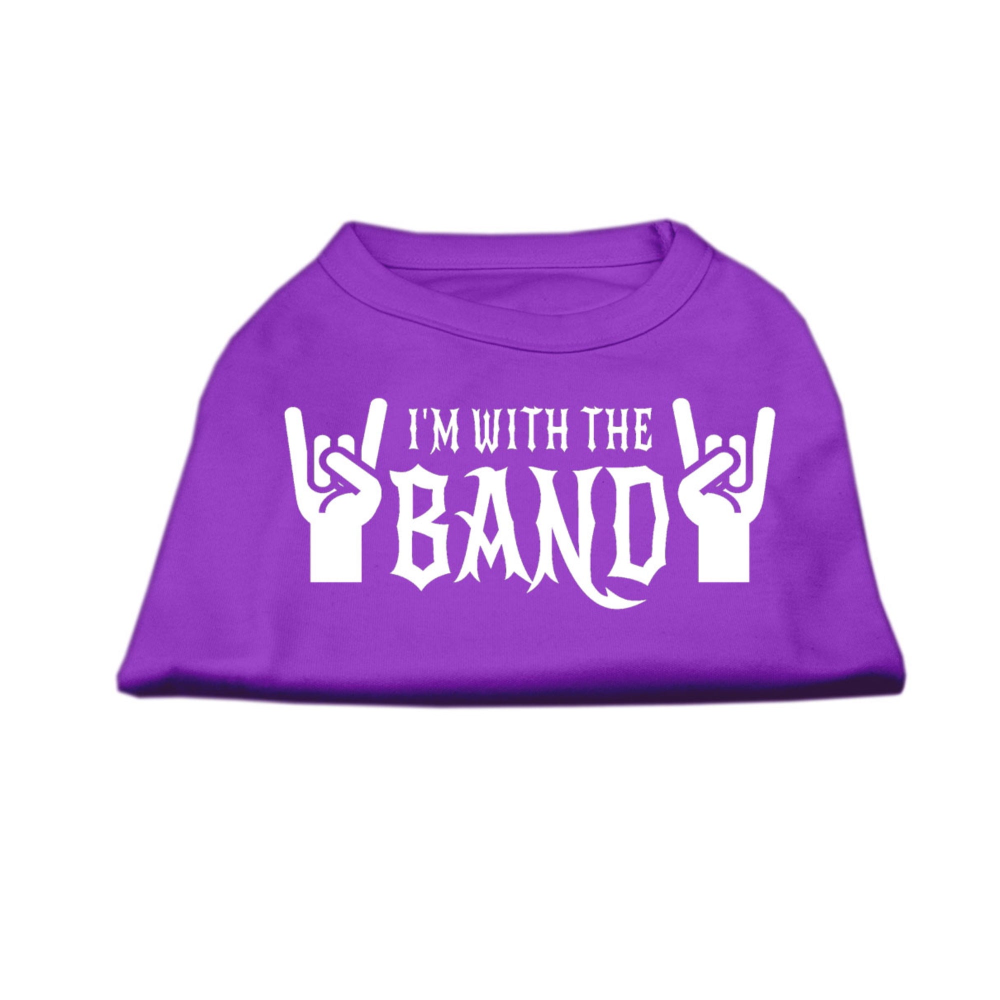 I'm With The Band Pet Shirt - Cute Dog & Cat Band Tee for Small Pets - Perfect for Concerts, Parties & Photo Shoots
