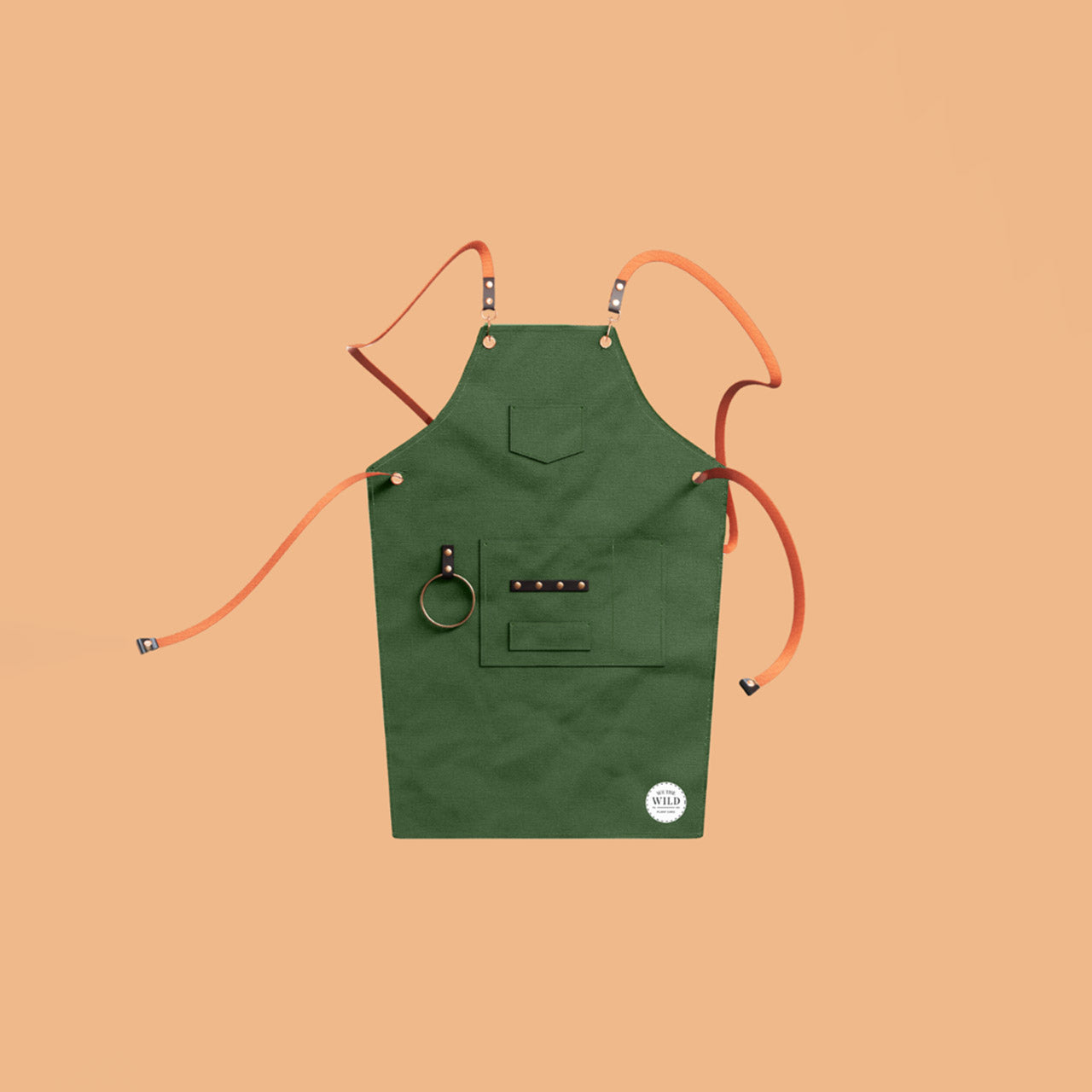 We The Wild Gardening Apron - Durable & Waterproof for Planting, Harvesting & Outdoor Work - Perfect for Gardeners, Farmers & DIY Enthusiasts