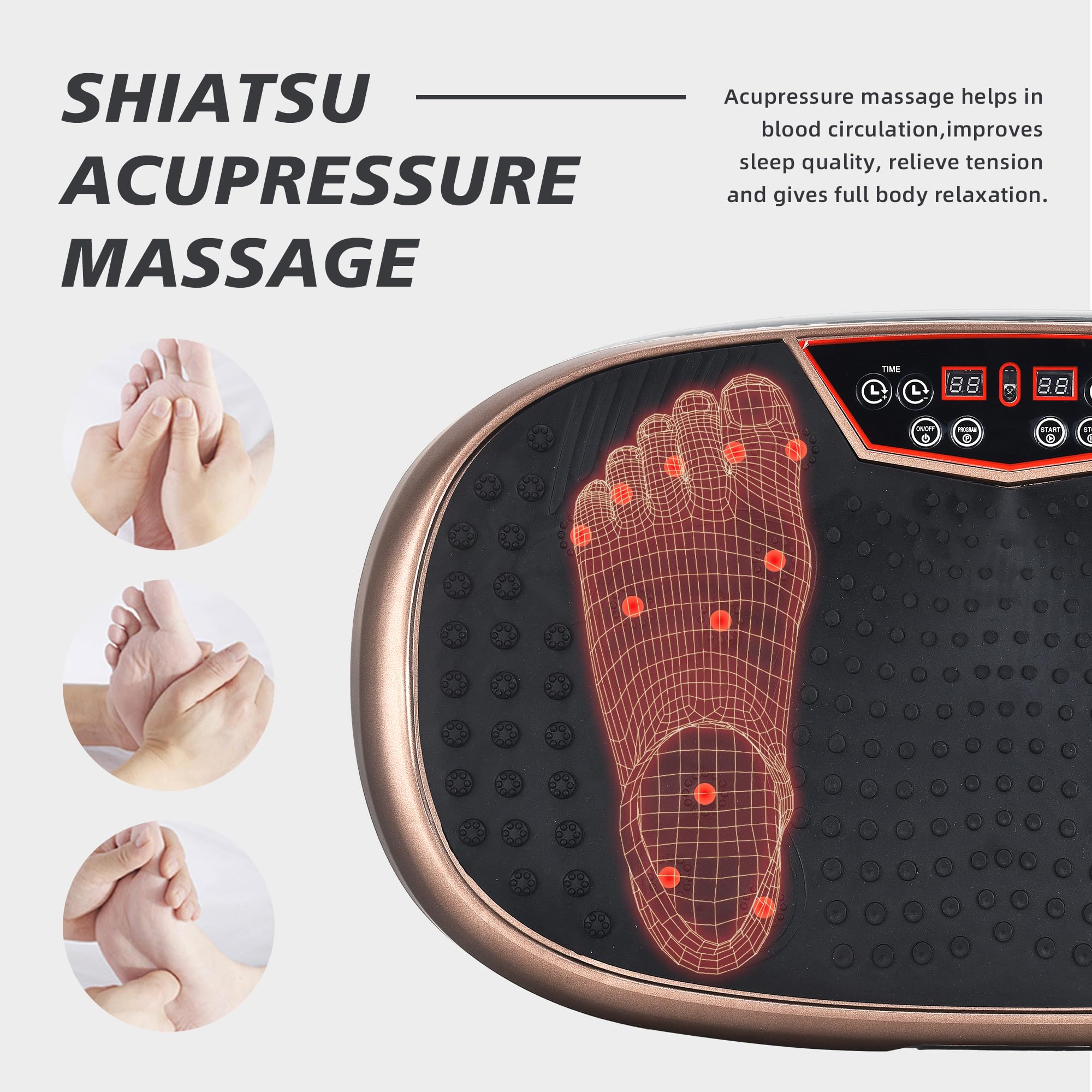 EILISON FitMax 3D XL Vibration Plate Exercise Machine - Whole Body Workout Platform with Resistance Bands for Weight Loss, Toning & Recovery - Ideal for Home Gym, Lymphatic Drainage & Fitness Enthusiasts