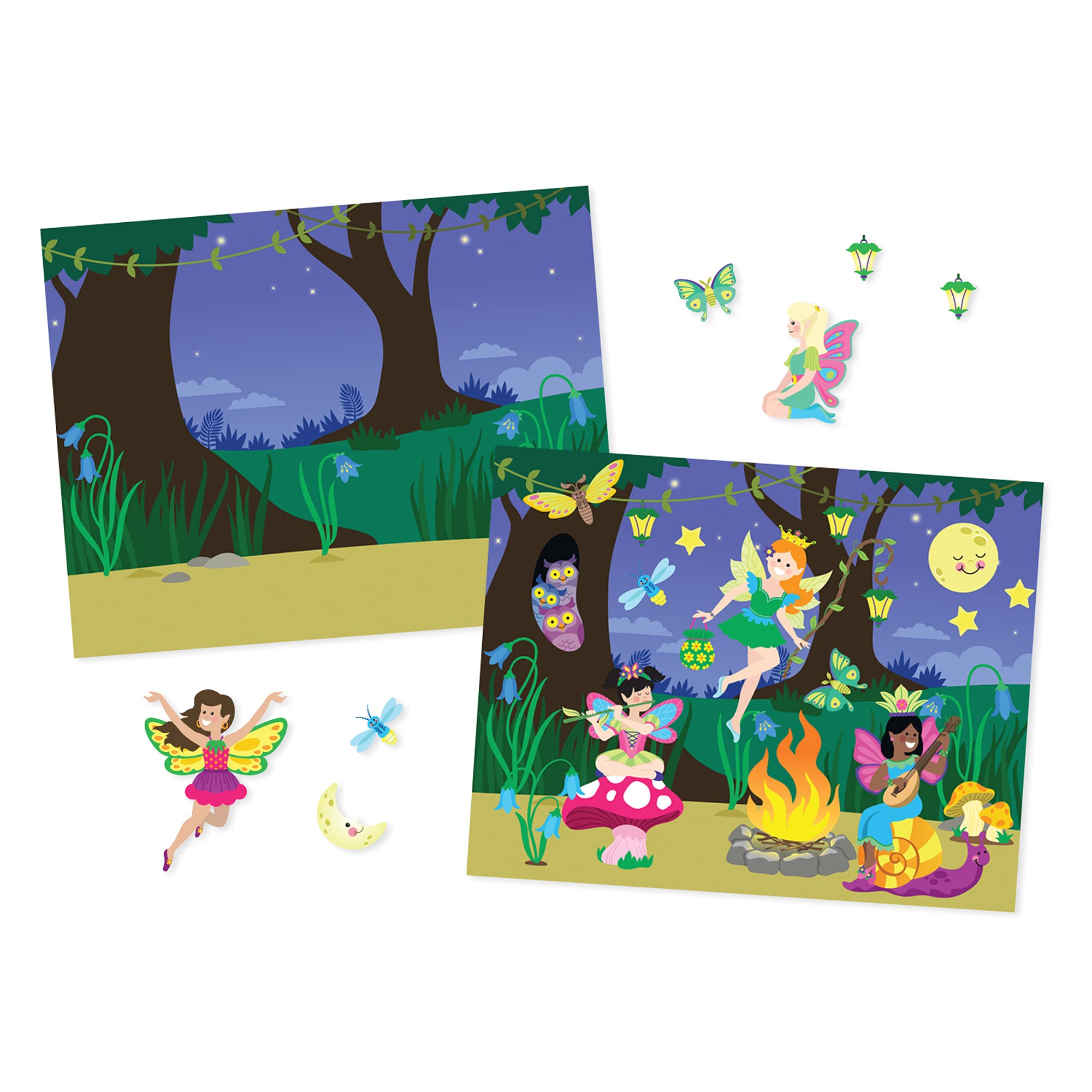 Melissa & Doug Reusable Sticker Activity Books Set of 3 - Dress Up, Fairies & Play House | Educational Toddler Stickers for Kids Ages 3+ | Creative Arts & Crafts Gift for Boys & Girls | Perfect for Travel, Birthday Parties & Quiet Time Play