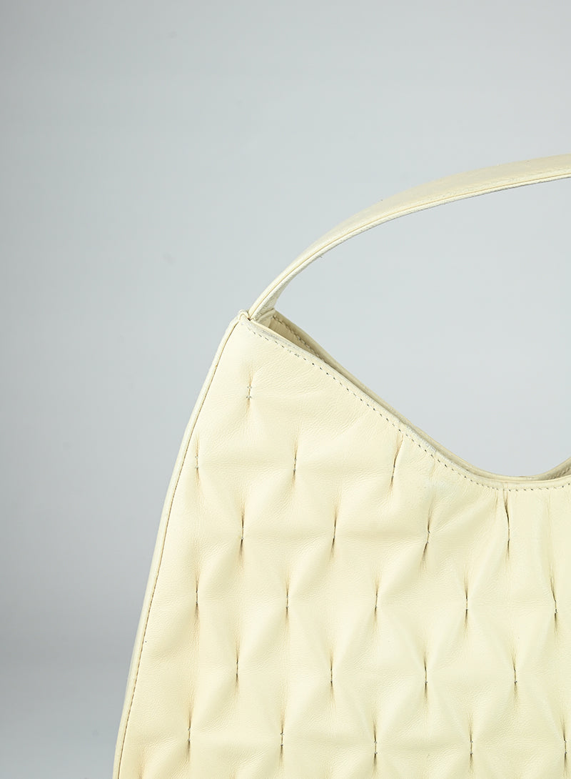 Versace Embossed Leather White Handbag for Women - Luxury Designer Purse for Parties, Work & Everyday Use