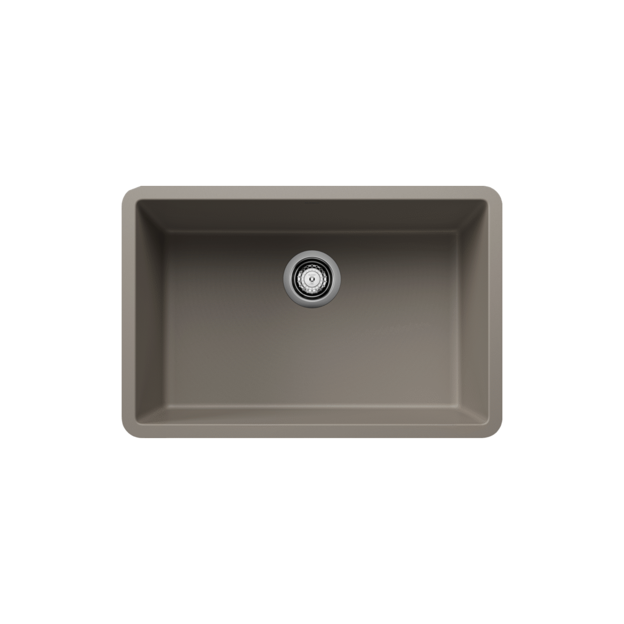 Blanco PRECIS 27-Inch Undermount Single Bowl SILGRANIT Kitchen Sink - Durable Composite Granite Sink for Modern Kitchens | Perfect for Food Prep, Dishwashing & Busy Households