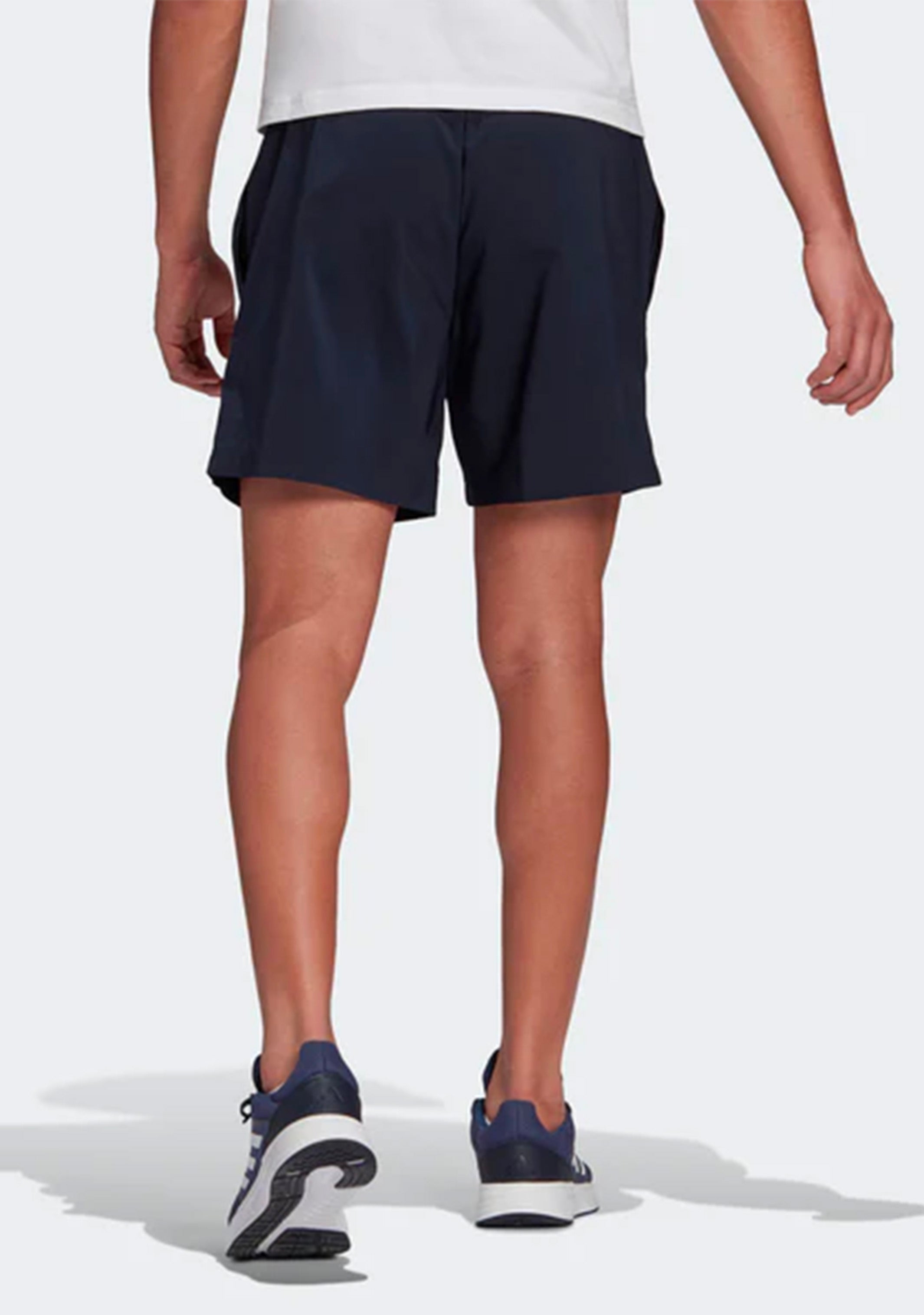 Adidas Men's Aeroready Essentials Chelsea Small Logo Athletic Shorts - Navy Blue - Comfortable Workout & Running Shorts for Gym, Sports & Casual Wear