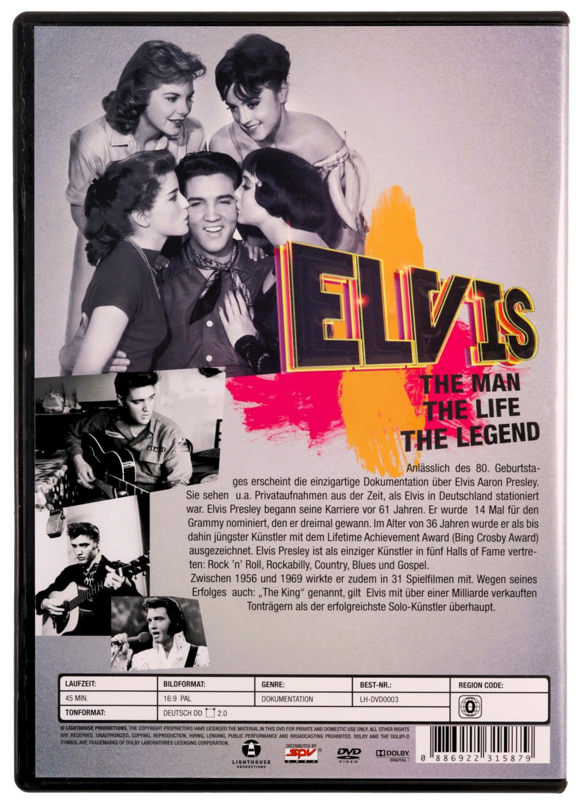 Elvis Presley - The Man, The Life, The Legend DVD (2014) | Biography, Music Documentary | Perfect for Elvis Fans & Music History Enthusiasts