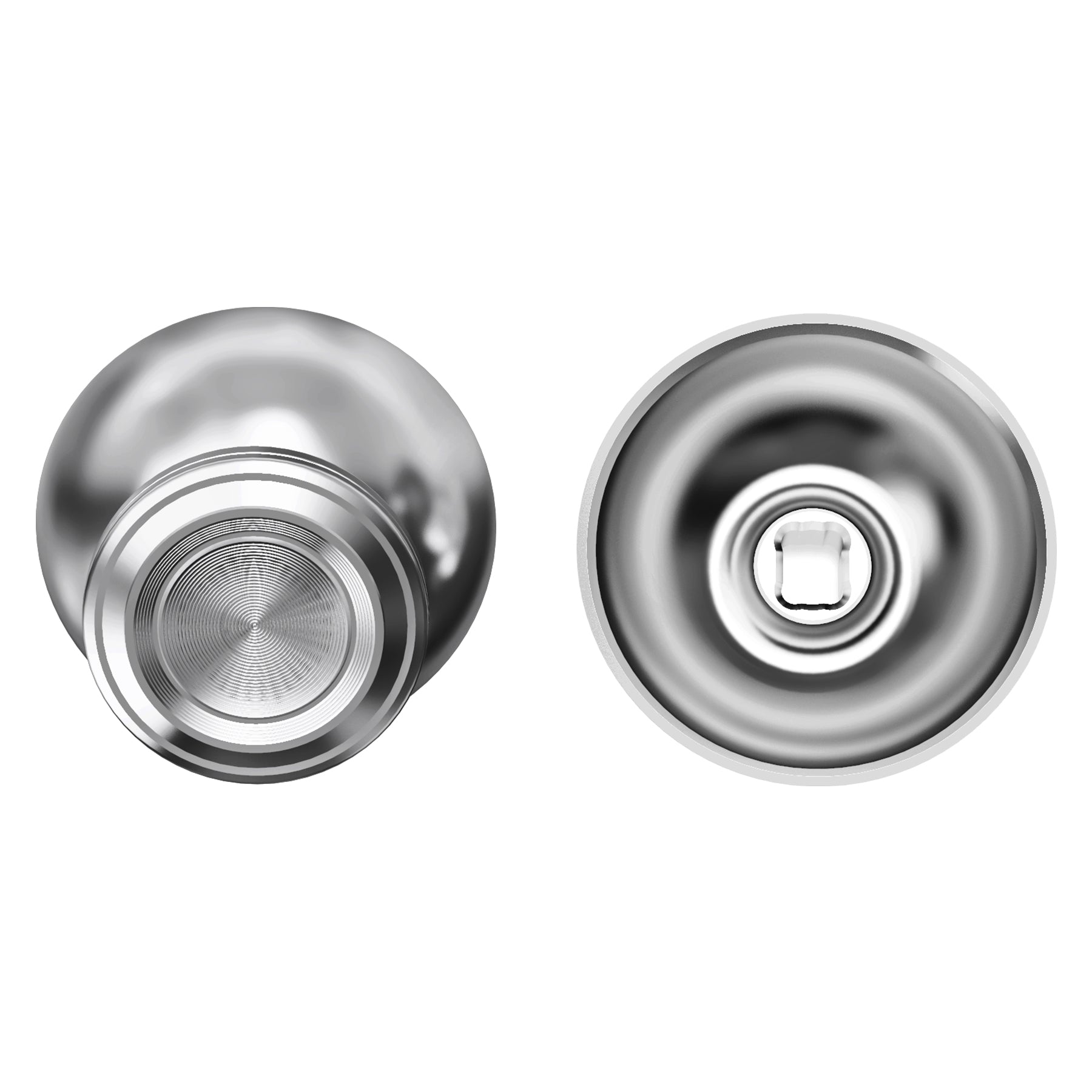 Premium Silver Metal Thumbsticks for PS5/PS4 Controller - Durable Aluminum Analog Joystick Replacement - Perfect for Gaming, FPS & Competitive Play (Controller Not Included)