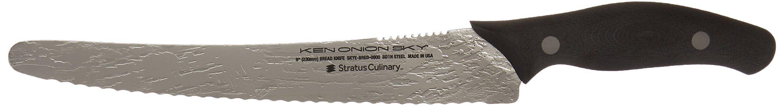 Ken Onion SKY 9-Inch Silver Bread Knife - Ultra Sharp Stainless Steel Blade for Slicing Bread, Cakes & Pastries - Perfect for Home Baking, Restaurants & Professional Chefs