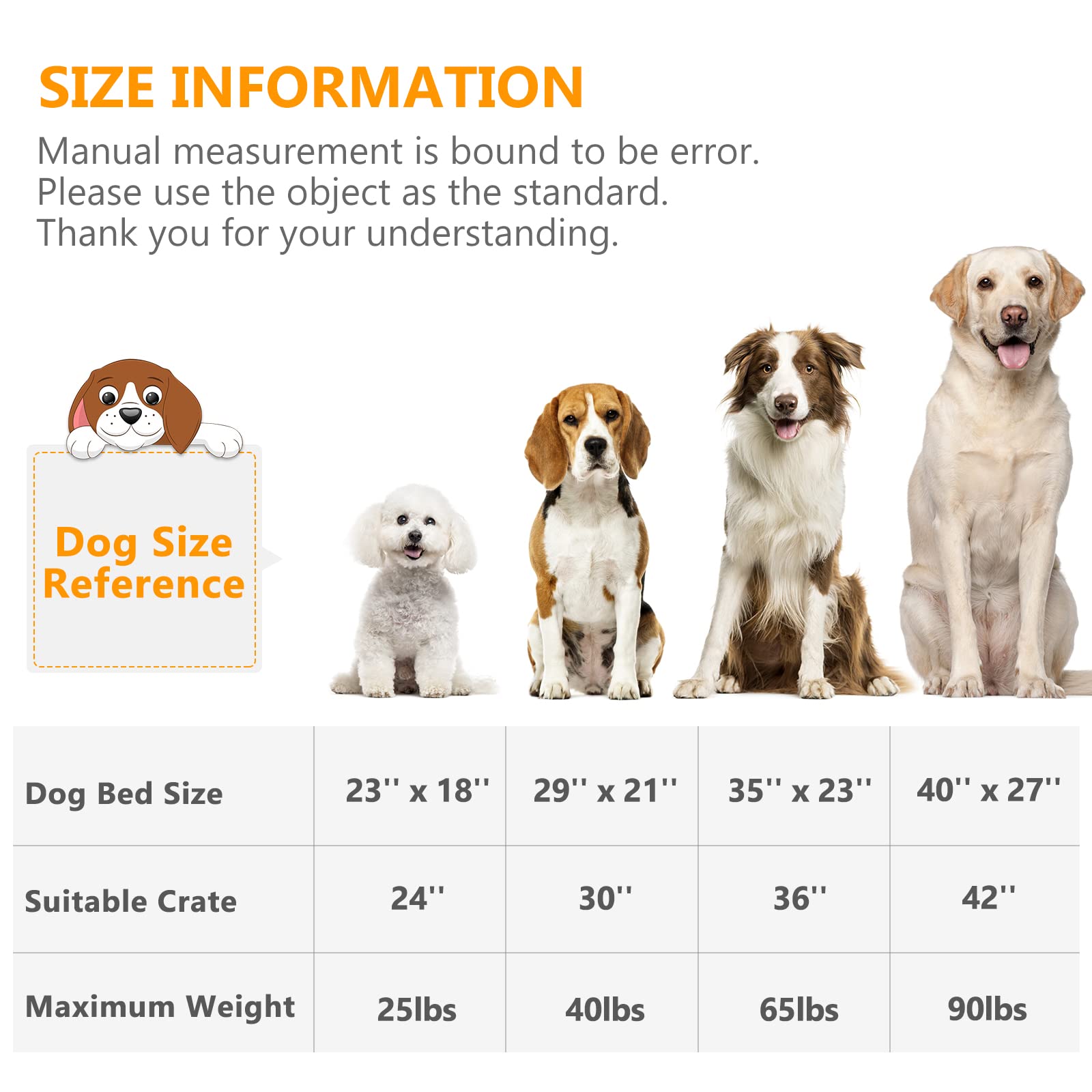 Washable Anti-Slip Dog Bed & Crate Mat for Medium Dogs & Cats - 30 Inch Pet Kennel Pad - Perfect for Crates, Carriers & Indoor Use