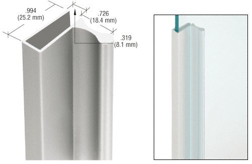 CRL Satin Anodized Extruded Aluminum Finger Pulls for Showcase - 1
