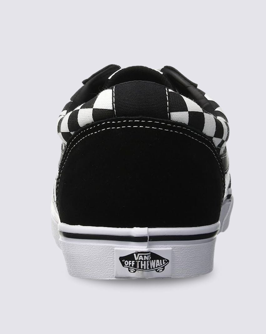 Vans Men's Ward Lo Checkered Black/White Skate Shoes - Classic Slip-On Sneakers for Casual Wear & Street Style