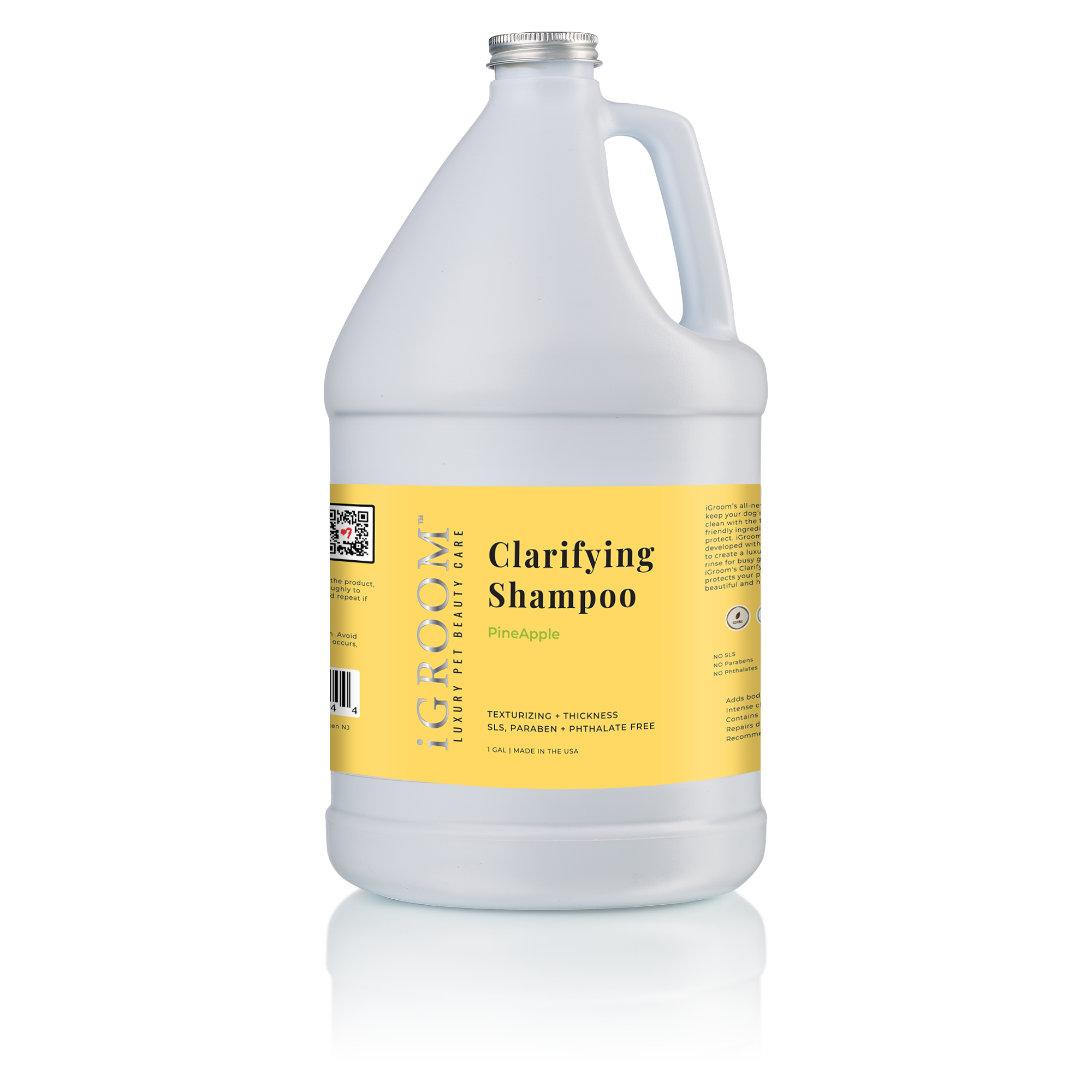 Clarifying Pineapple Scented Pet Shampoo for Dogs & Cats - Gentle Cleansing, Fresh Scent, Soothing Bath Time Experience - Perfect for Grooming & Odor Control