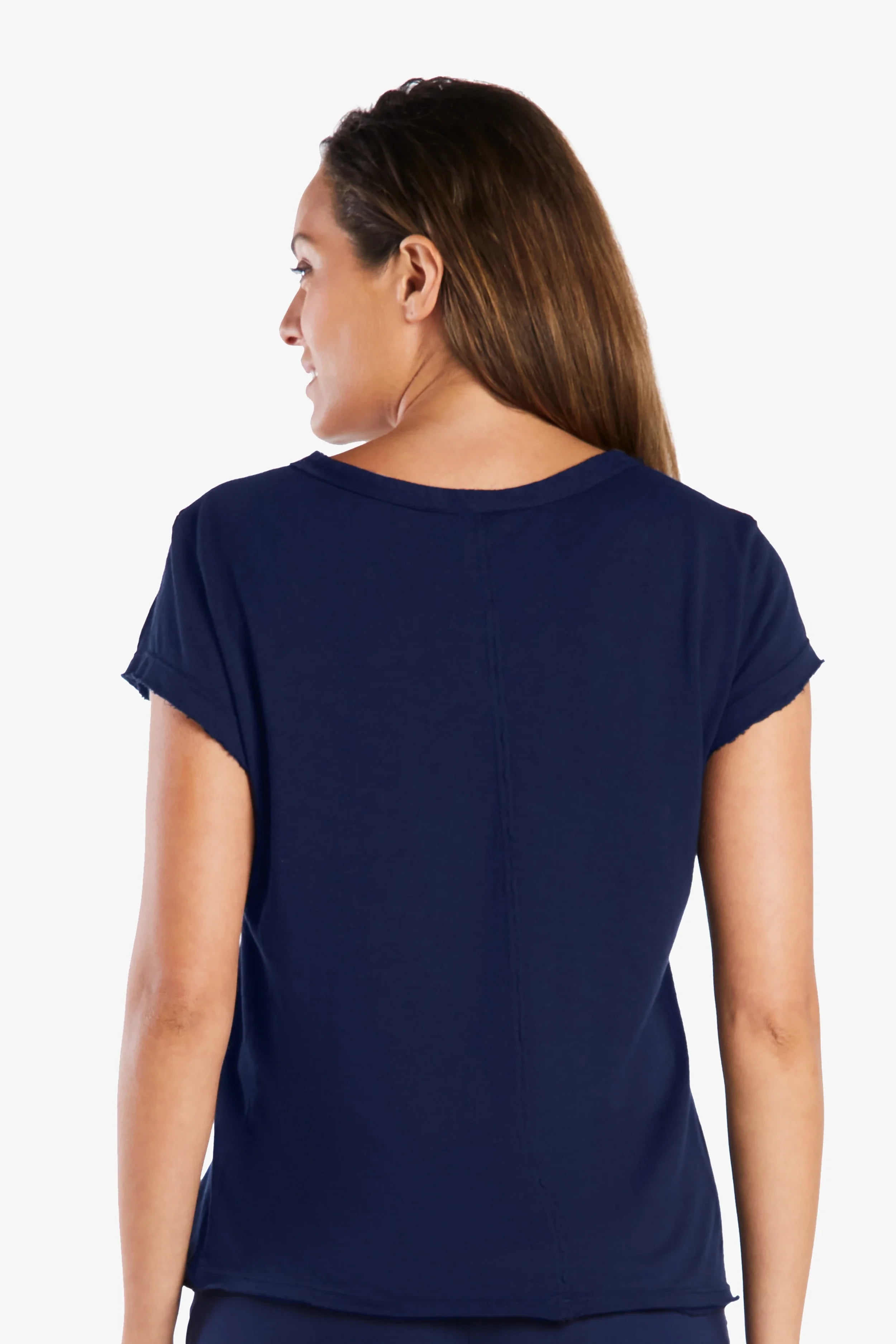 Classic Navy Blue T-Shirt for Men - Soft Cotton Crew Neck Tee - Casual & Comfortable Everyday Wear for Work, Gym, and Outings