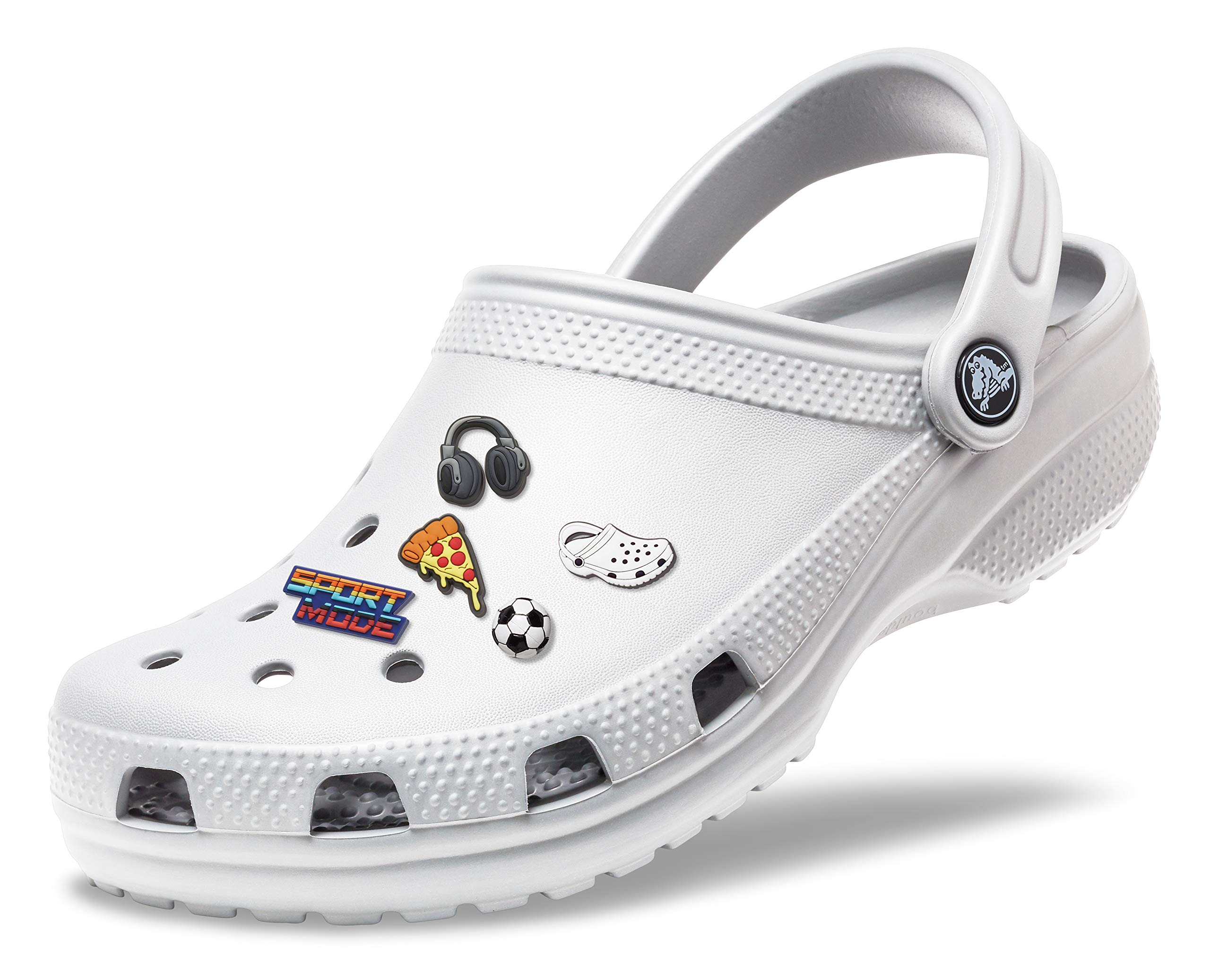 Crocs Classic Clog for Men & Women with 5-Pack Jibbitz Charms - Comfortable Slip-On Shoes for Sports, Casual Wear & Outdoor Activities