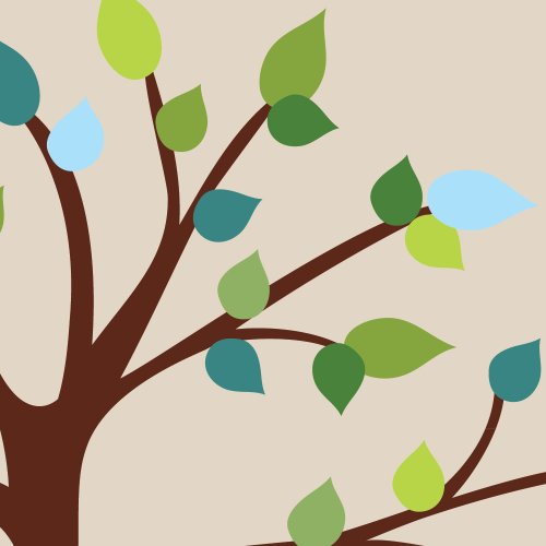 Blue Green Shelf Tree