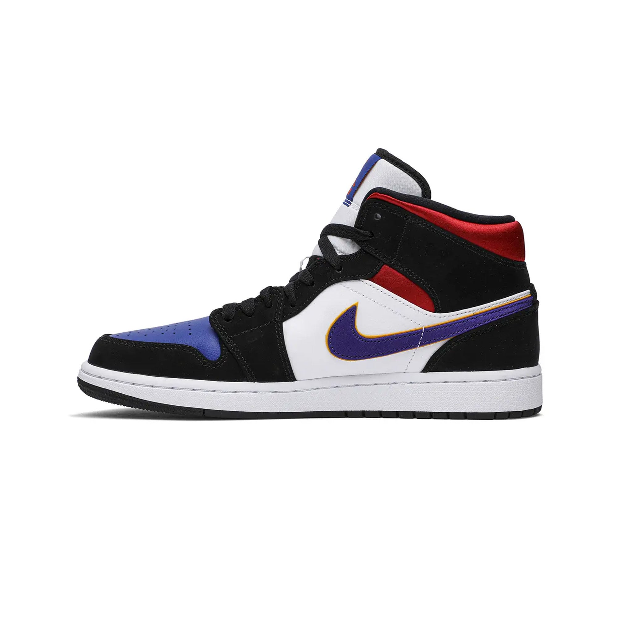 Air Jordan 1 Mid 'Lakers Top 3' Basketball Shoes (2019) - Men's High-Top Sneakers for Streetwear & Court Performance - Perfect for NBA Fans, Basketball Games & Urban Fashion