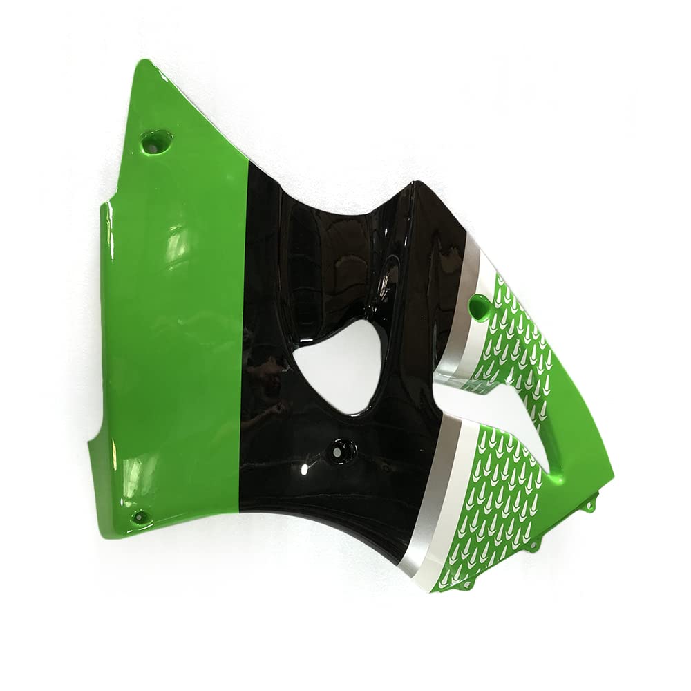 FLPRO Motorcycle Full Fairing Kit for Kawasaki ZX-6R 636 (1998-1999) | ABS Plastic Bodywork | Glossy Green Black Edition | Perfect for Racing & Street Riding