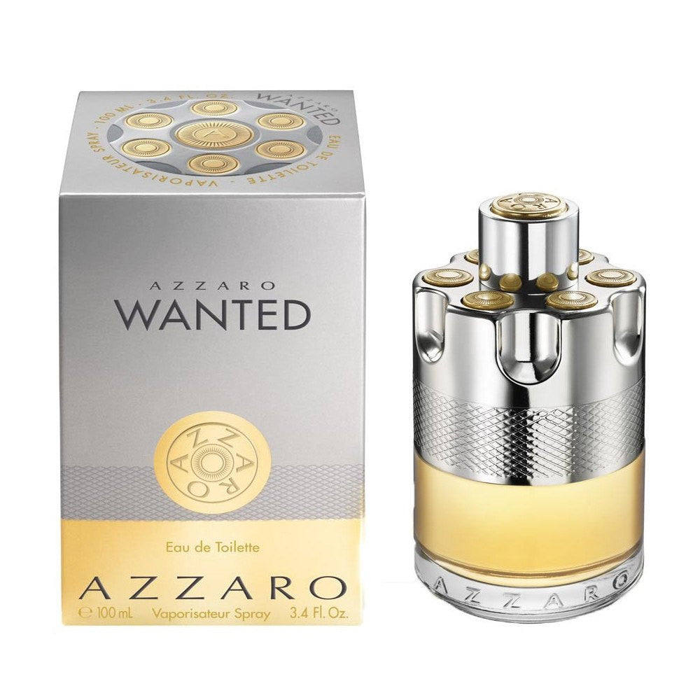 Azzaro Wanted Eau de Toilette for Men 3.4 oz | Fresh Spicy Cologne | Day & Night Wear, Date Night, Office & Special Occasions
