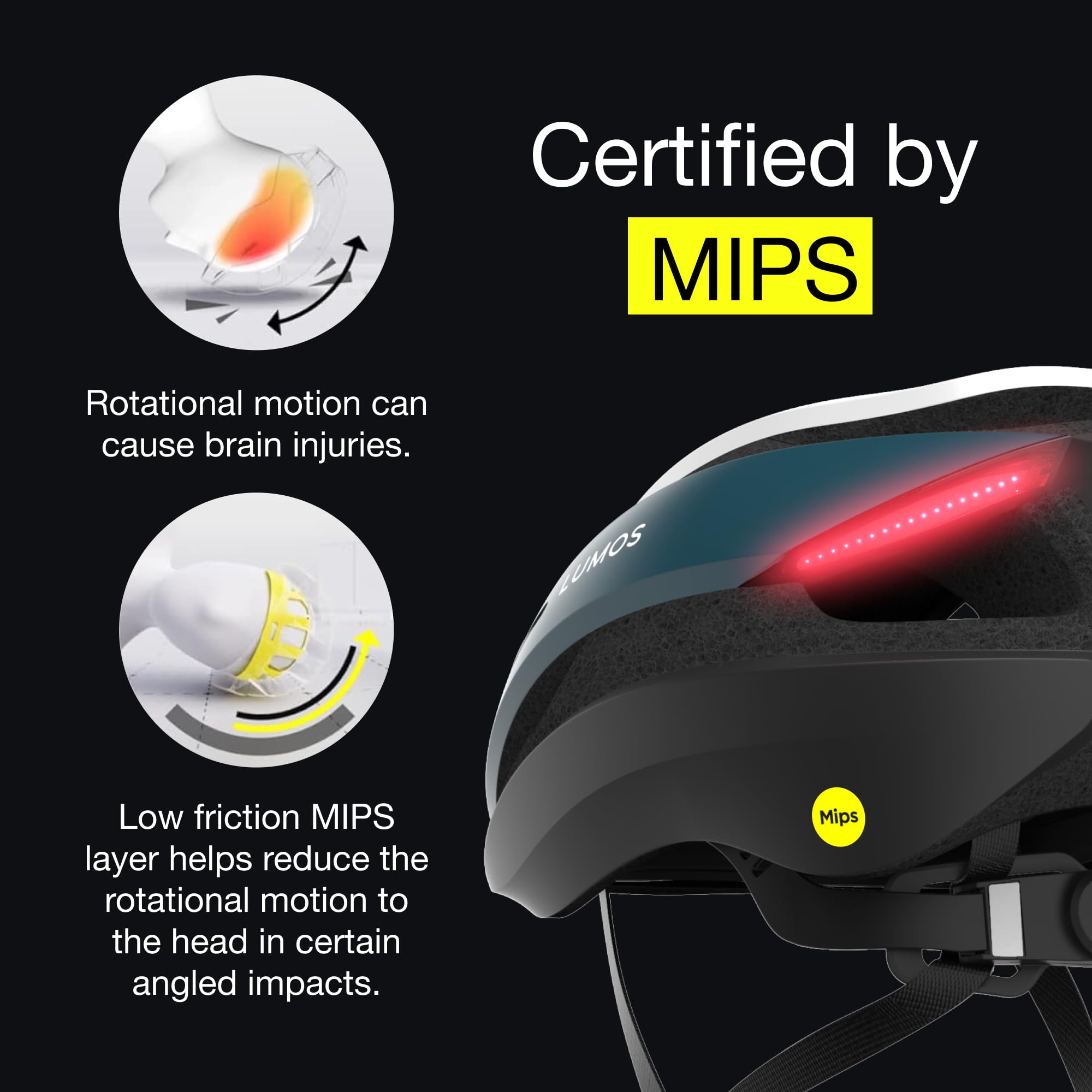 Lumos Ultra Smart Bike Helmet with Customizable LED Lights & Turn Signals - Lightweight Adult Cycling Helmet for Men & Women - Perfect for Commuting, Night Riding & Urban Cycling Safety