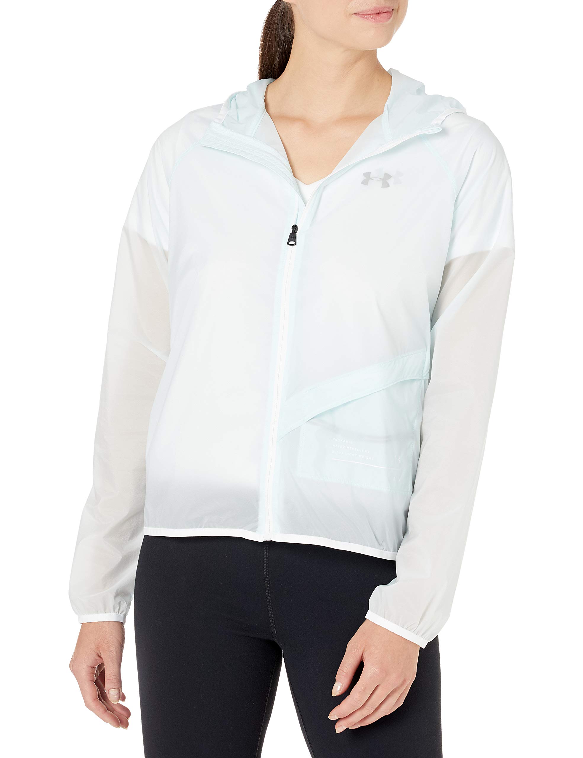 Under Armour Women's UA Qualifier Packable Storm Jacket - Lightweight Windbreaker for Running, Hiking & Outdoor Activities