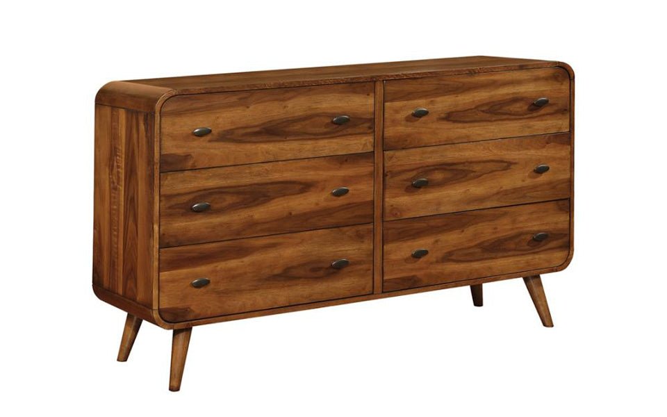 Robyn Dresser - Modern Wooden Dresser with 6 Drawers for Bedroom Storage & Organization | Perfect for Clothes, Jewelry & Accessories