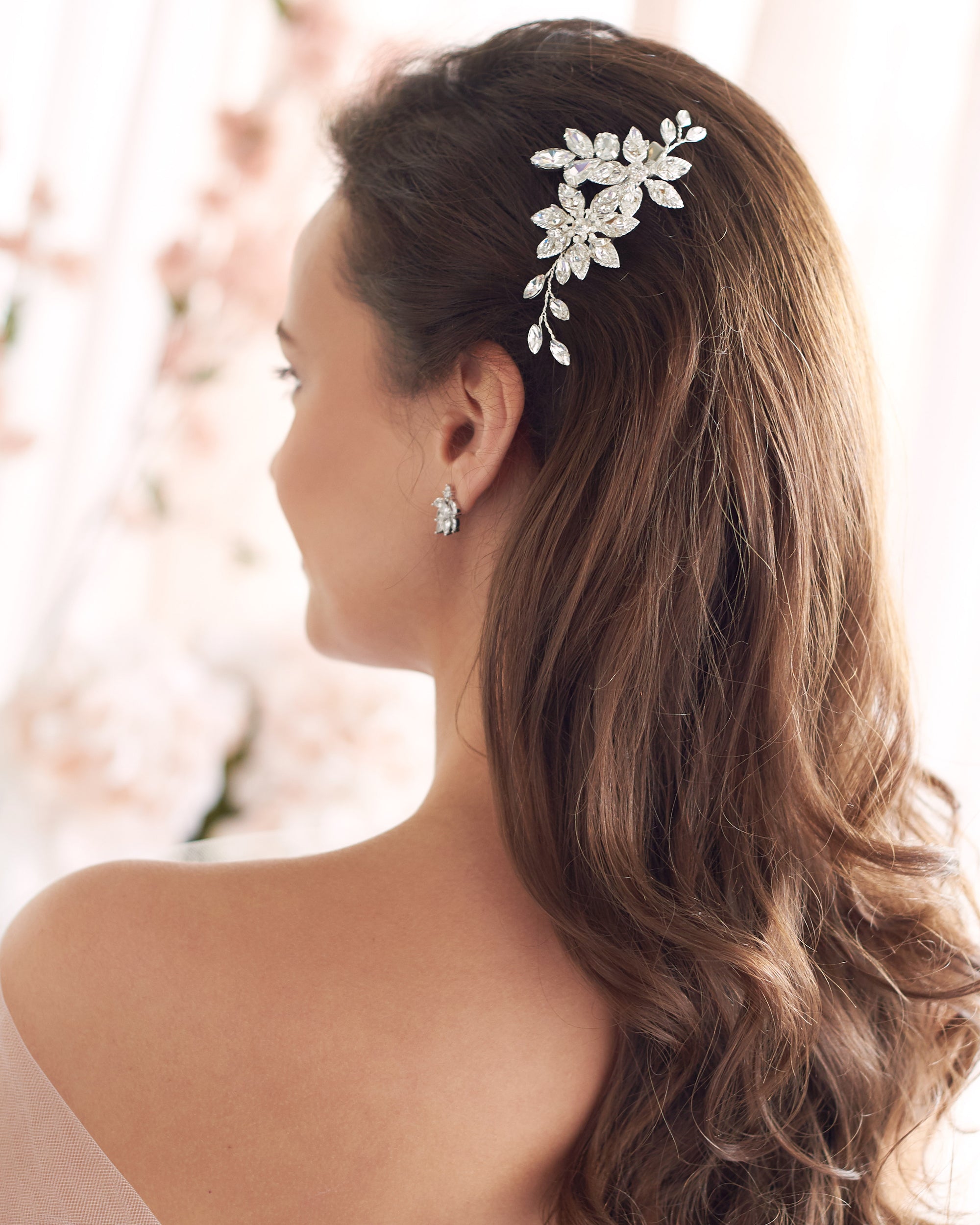 Bria Pearl & Crystal Hair Clip - Elegant Bridal Hair Accessories for Weddings, Parties & Special Occasions
