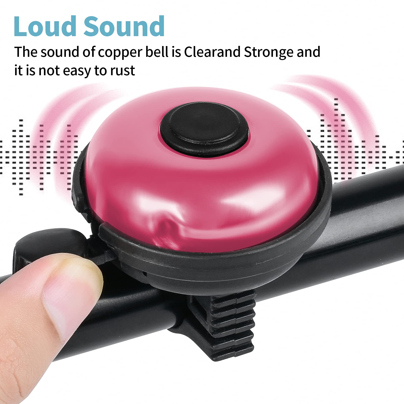 **Classic Aluminum Bicycle Bell - Loud & Clear Bike Bell for Adults & Kids - Perfect for Commuting, Cycling, and Outdoor Adventures**