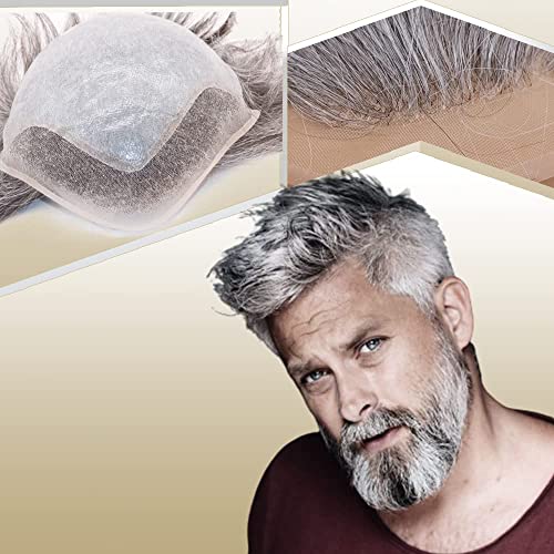 1B Mixed 60% Grey White Hair