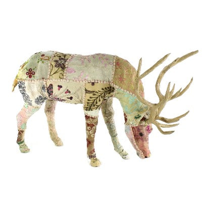 Extra Large Bavarian Forest Stag Grazing Wall Art - Premium Wildlife Canvas Print for Living Room, Bedroom & Office Decor
