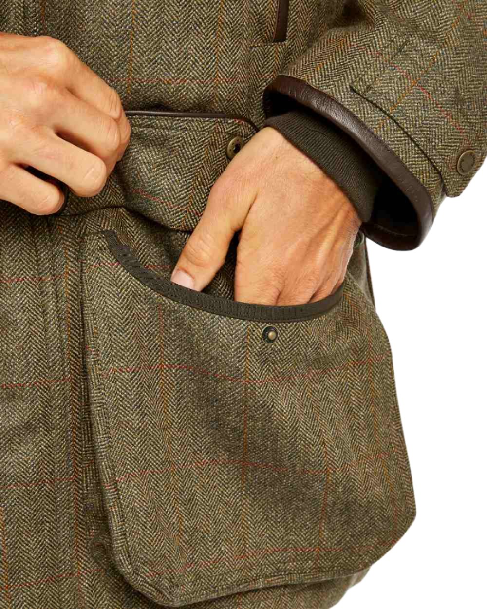 Dubarry Men's Ballinturbet Tweed Shooting Jacket - Waterproof Hunting Coat for Outdoor Shooting & Countryside Activities