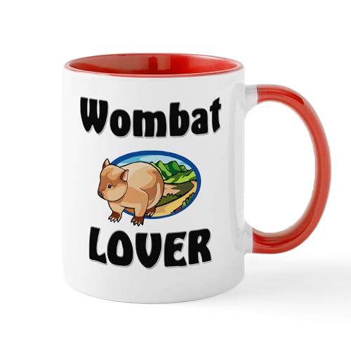 White/Red Inside - Wombat Lover Mug